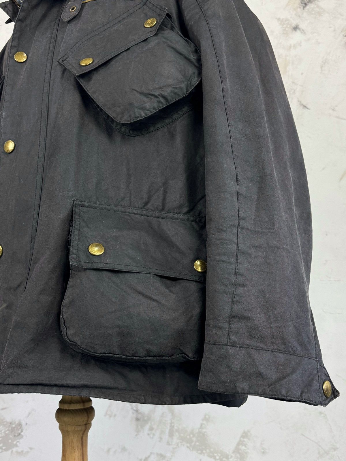 Barbour Barbour International Union Waxed Motorcycle Jacket L - XL Size US XL / EU 56 / 4 - 6 Thumbnail