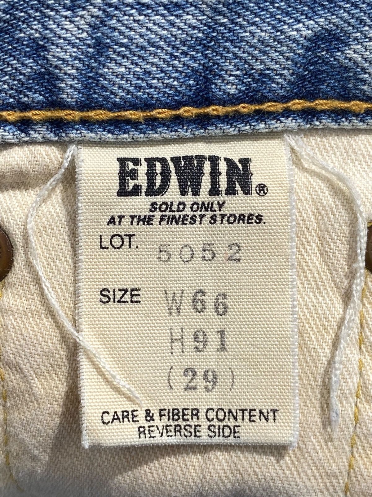 Edwin Edwin 505 Blue Wash Style Loose Jeans Size US 27 - 13 Thumbnail