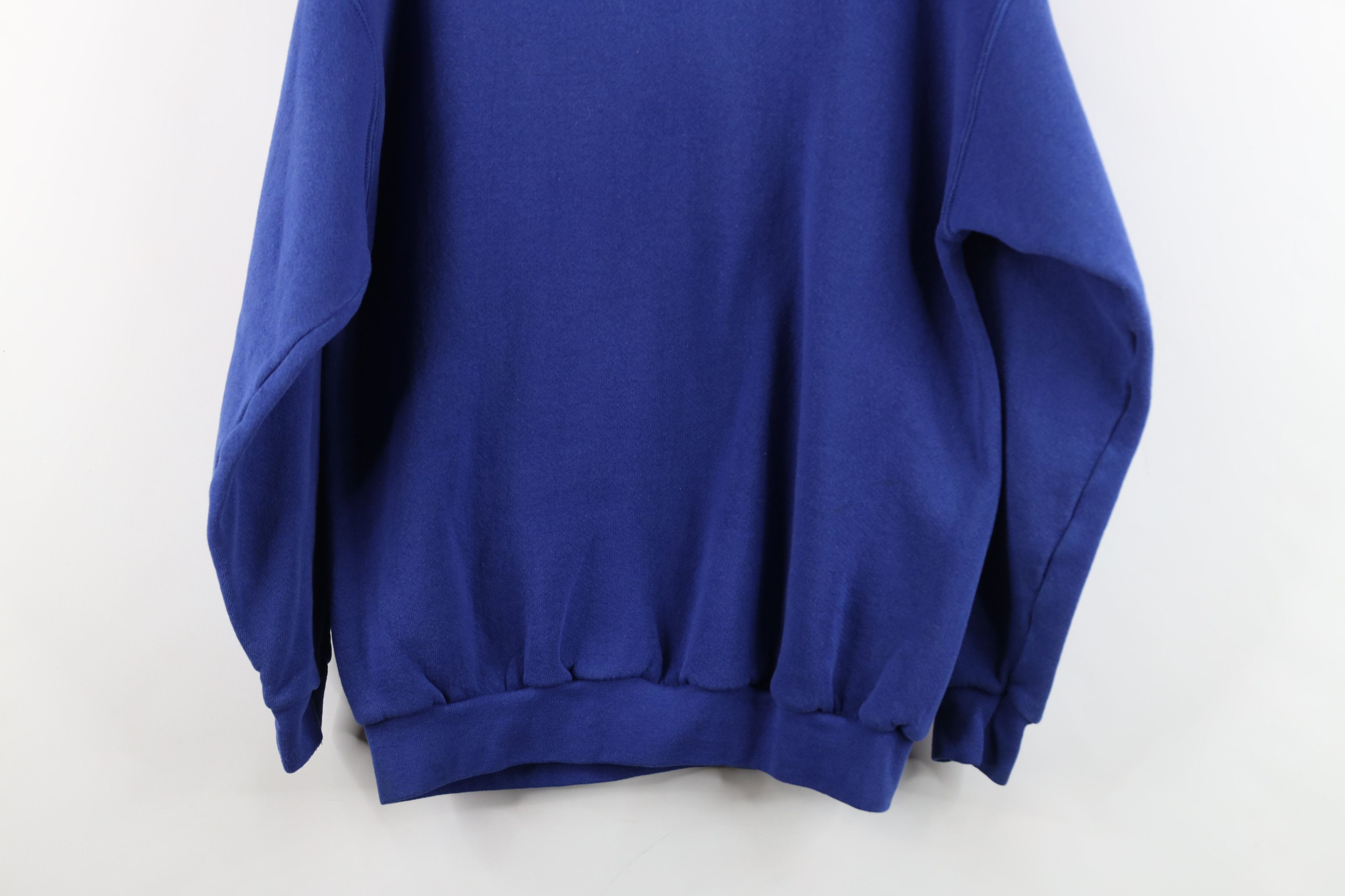 Vintage Vintage 90s Bike Blank Crewneck Sweatshirt Royal Blue USA Size US M / EU 48-50 / 2 - 14 Thumbnail