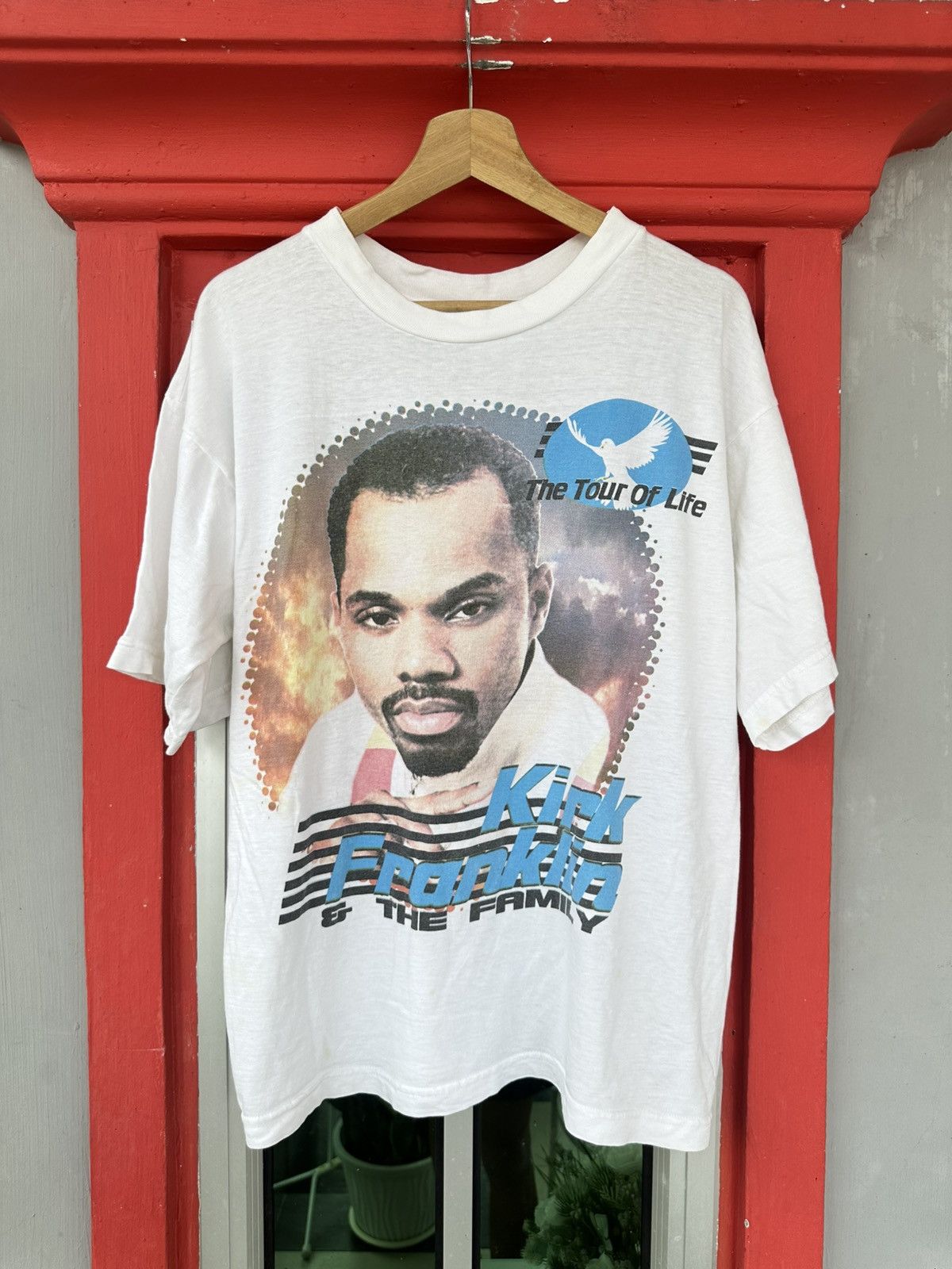 Rap Tees Vintage 90s Kirk Franklin And Family The Tour Of Life Raptee Size US L / EU 52-54 / 3 - 1 Thumbnail