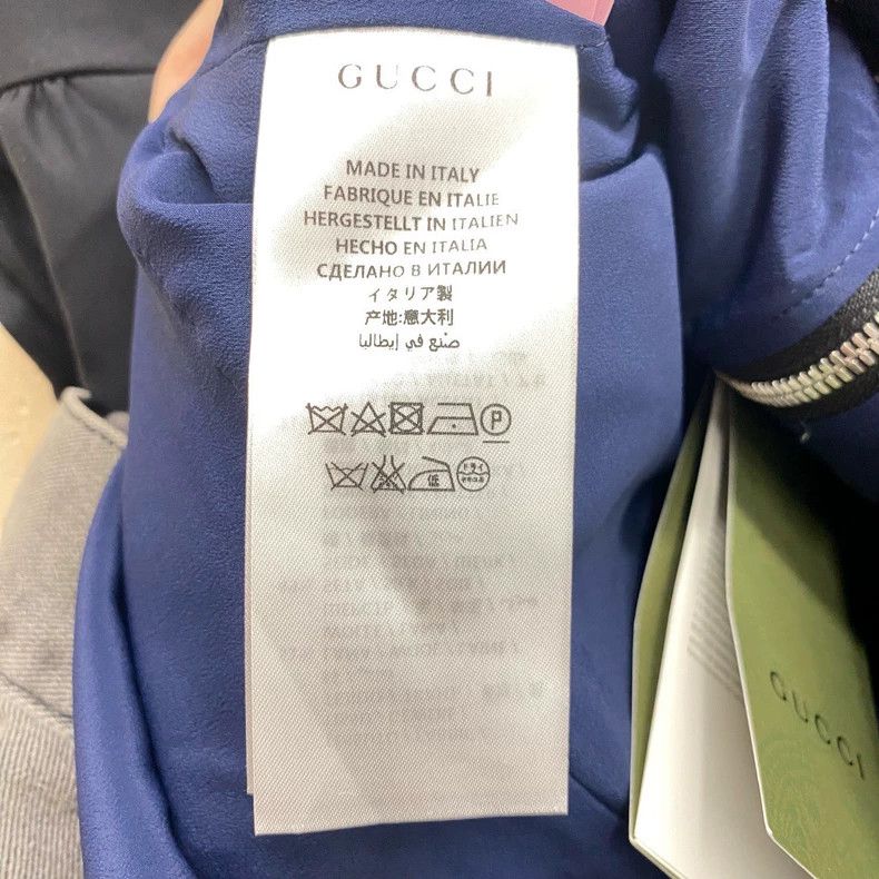Gucci Gucci Show red and blue striped V-neck puff sleeve dress 25 Size S / US 4 / IT 40 - 4 Thumbnail