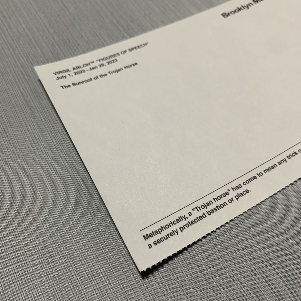 Virgil Abloh Virgil Abloh Postcard “Home” Size ONE SIZE - 9 Thumbnail