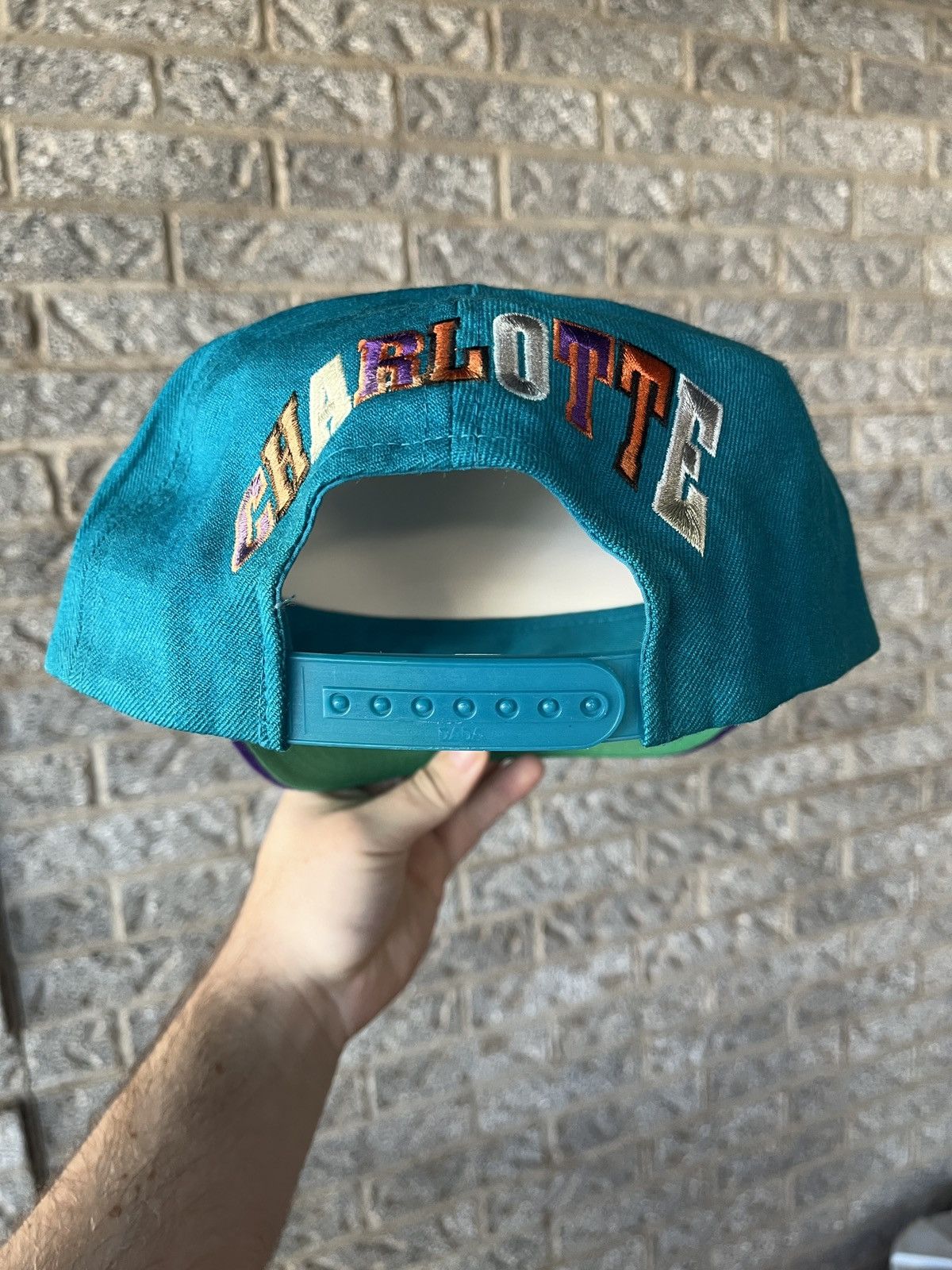 Sports Specialties × Vintage Vintage 90’s Wool NBA Charlotte Hornets SnapBack Hat Size ONE SIZE - 4 Thumbnail