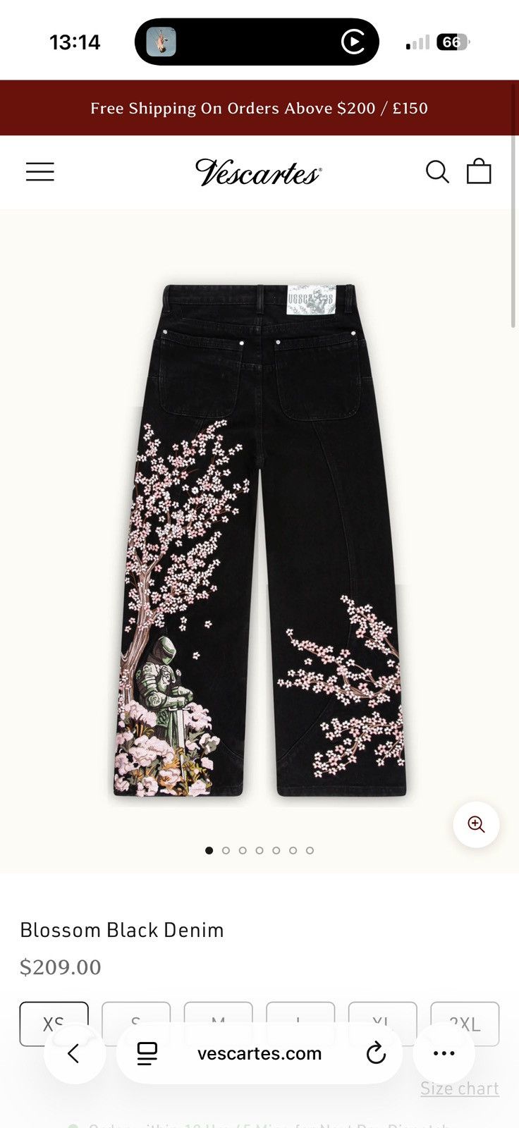 Other Blossom Black Denim Size US 34 / EU 50 - 1 Thumbnail