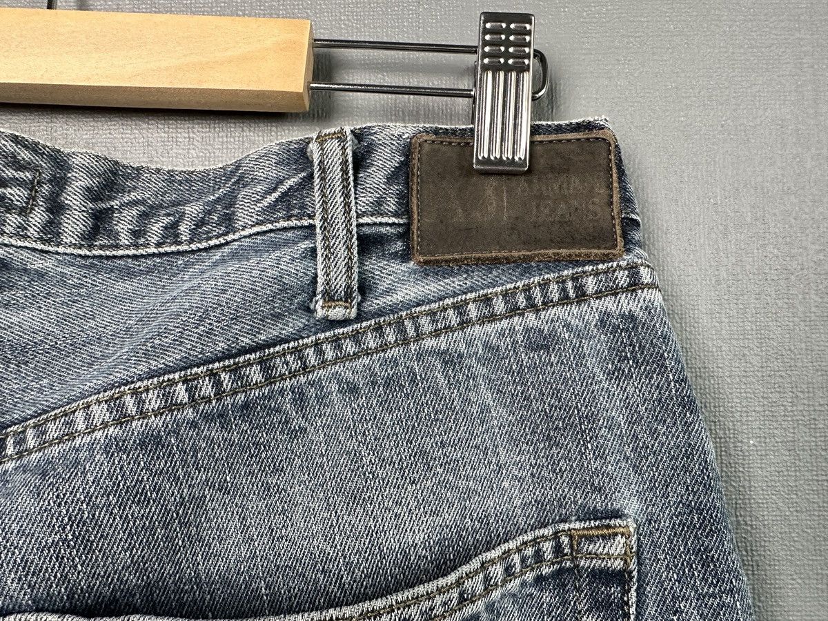 Armani Vintage ARMANI JEANS Blue Distressed Denim Pants Metal Logo Size US 32 / EU 48 - 6 Thumbnail
