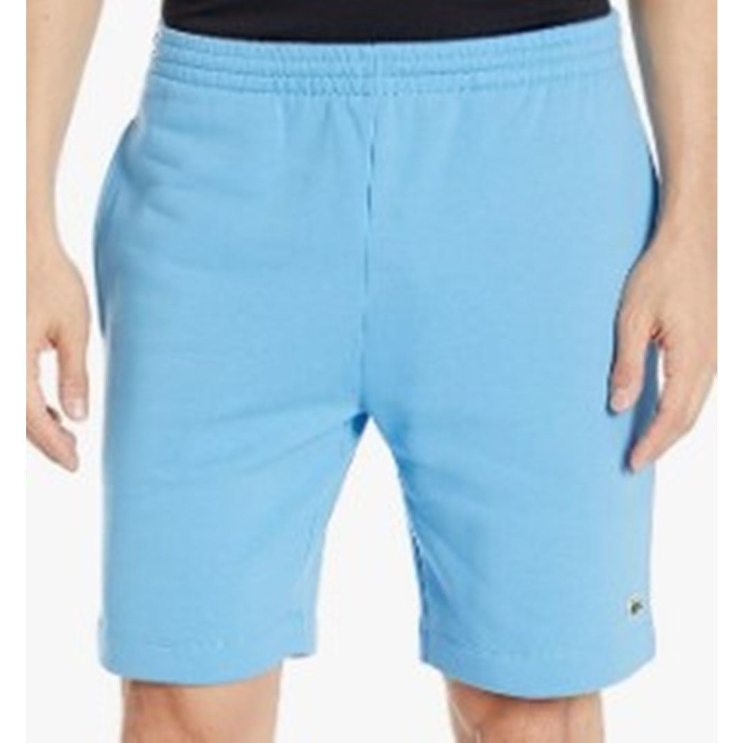 Lacoste Lacoste Men's Organic Cotton Fleece Shorts XL Blue Size US 34 / EU 50 - 1 Thumbnail
