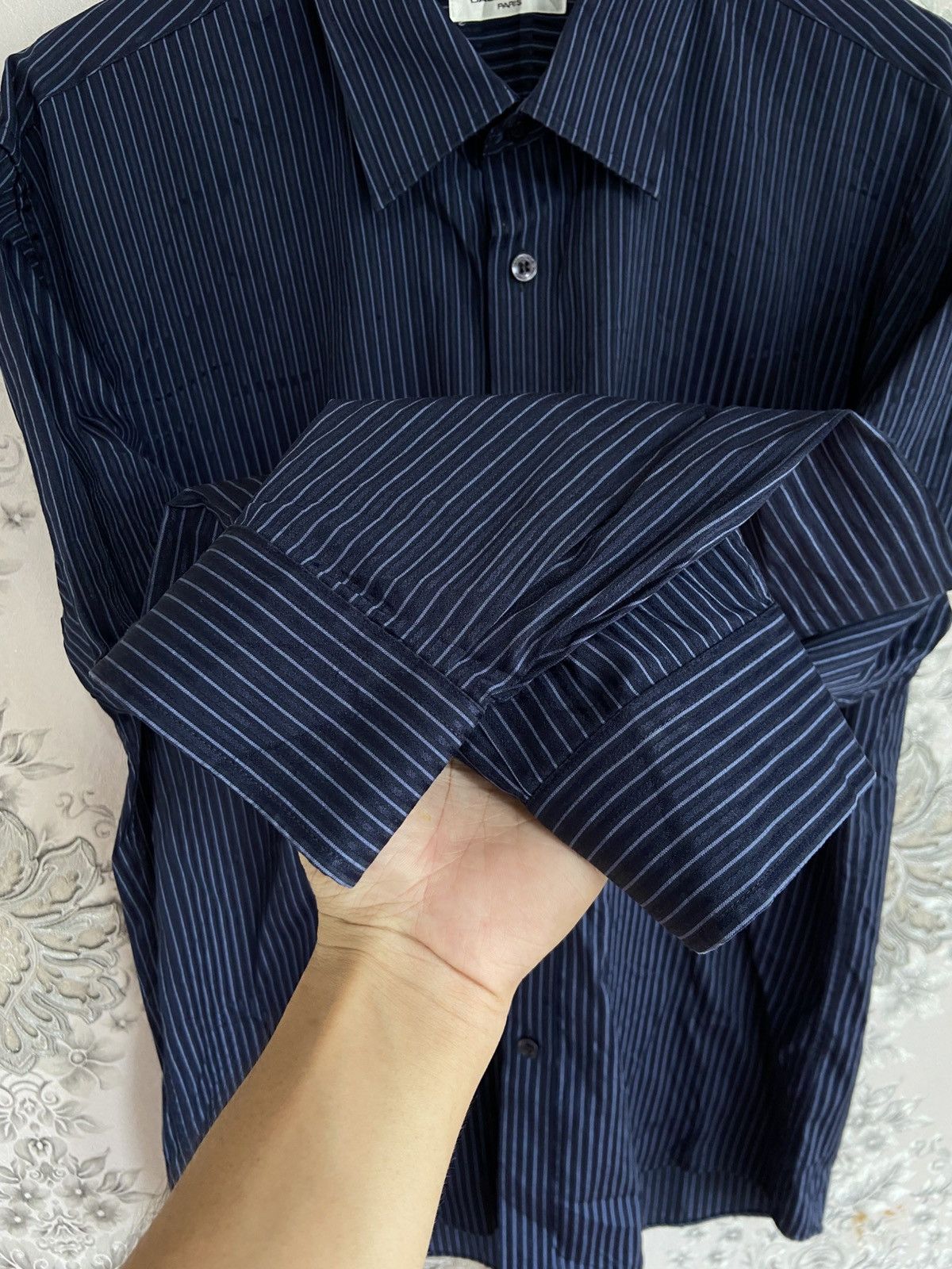 Balenciaga Vintage Balenciaga Button Ups Shirt Striped Size US L / EU 52-54 / 3 - 7 Thumbnail