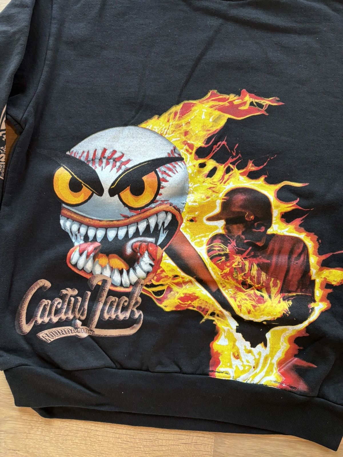 Travis Scott Cactus Jack 2023 Celebrity Softball Fast Ball Crewneck Size US S / EU 44-46 / 1 - 3 Thumbnail