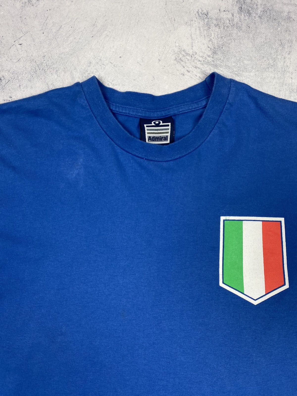 Vintage Vintage 00s Roberto Baggio #10 Italy Cotton T Shirt Jersey Size US L / EU 52-54 / 3 - 6 Thumbnail