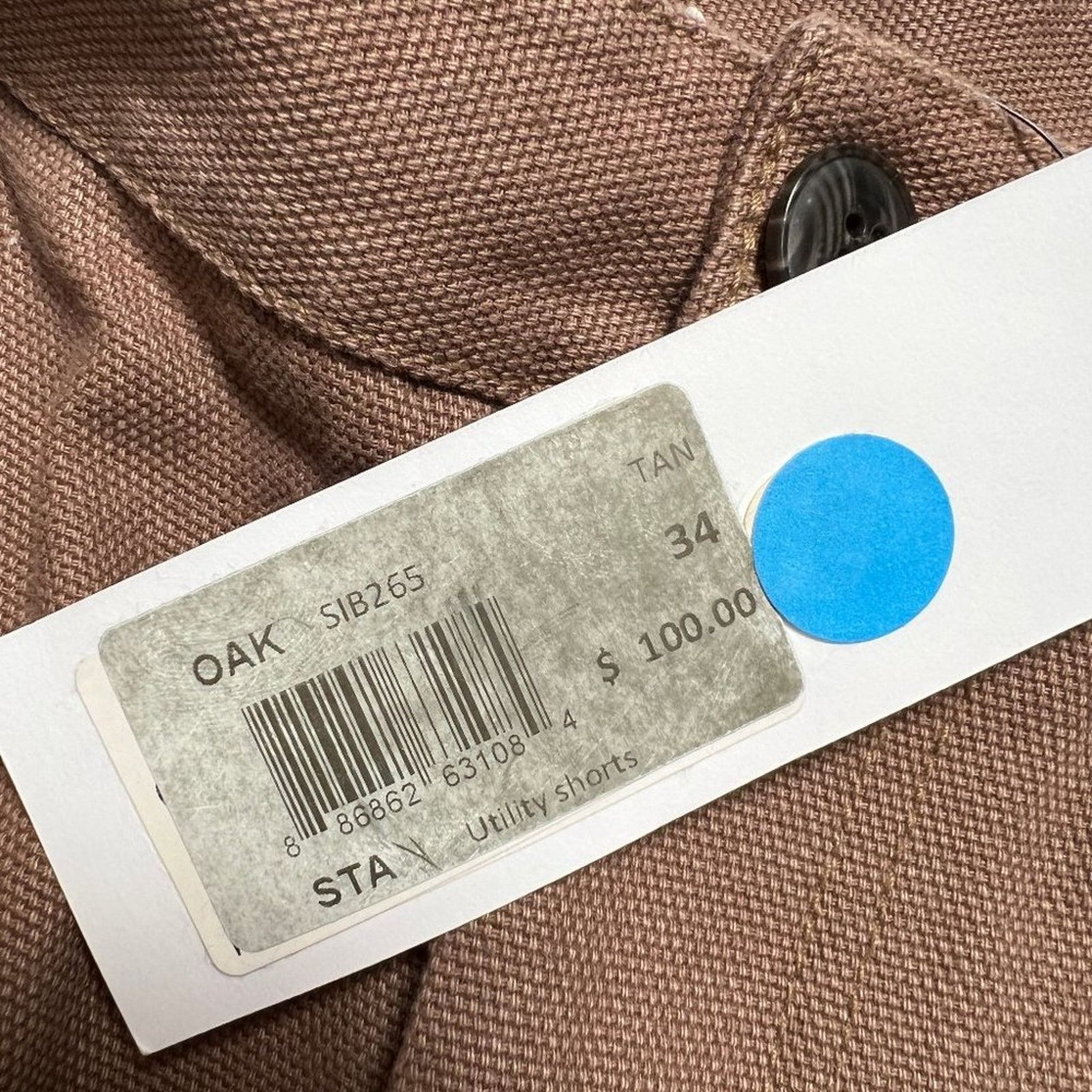 Standard Issue NWT Standard Issue NYC Pleated Utility Shorts SIZE 34 Oak Size US 34 / EU 50 - 3 Thumbnail