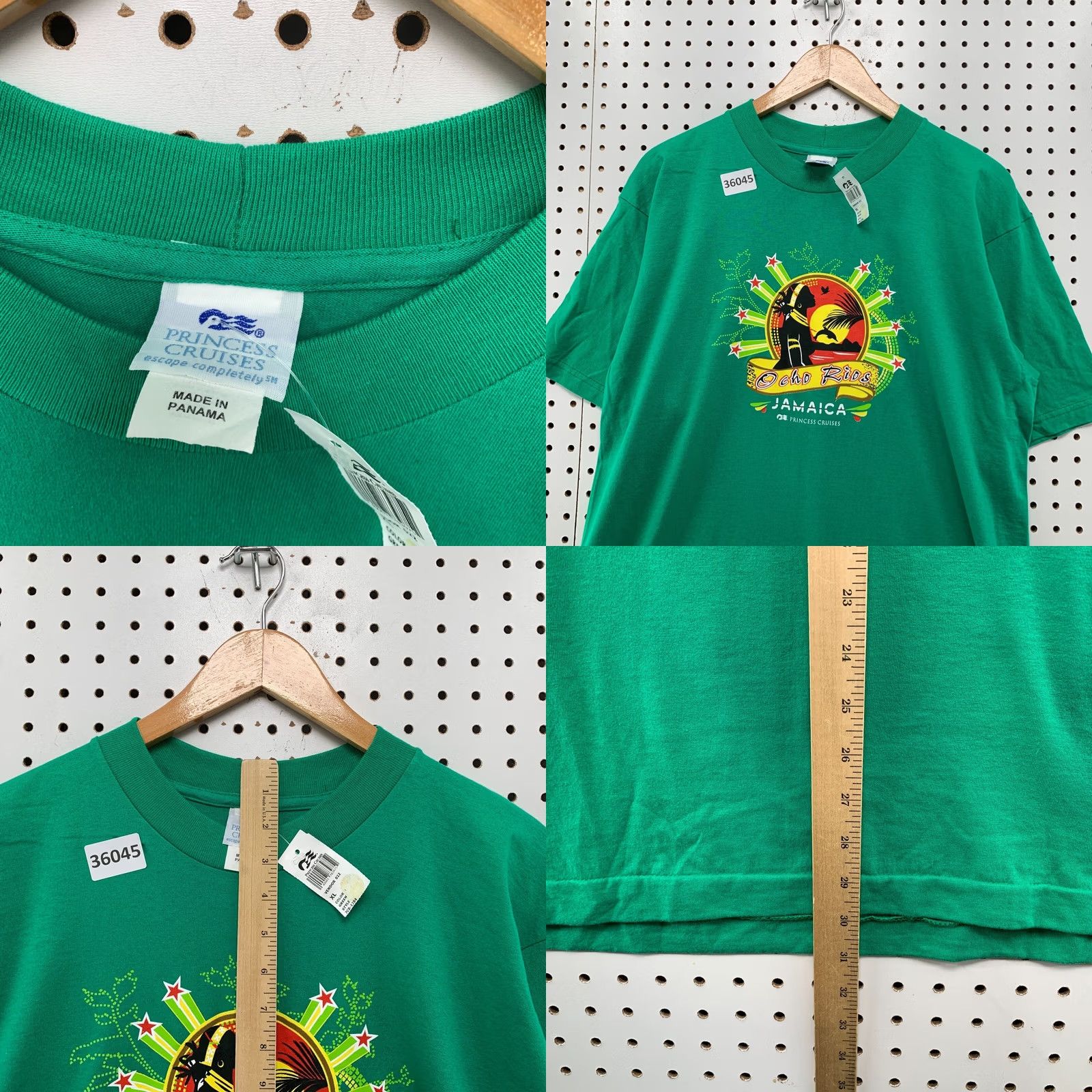 Vintage VINTAGE Princess Cruises Jamaica Shirt Mens XL Green Single Stitch T-Shirt Size US XL / EU 56 / 4 - 8 Thumbnail