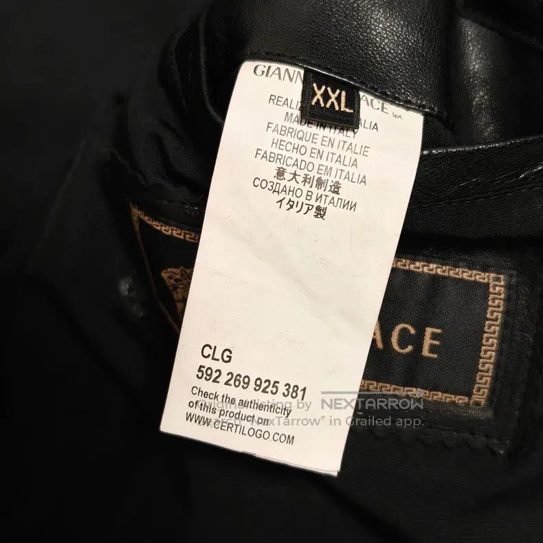 Versace Versace Motorcycle leather jacket Size US XXL / EU 58 / 5 - 9 Thumbnail