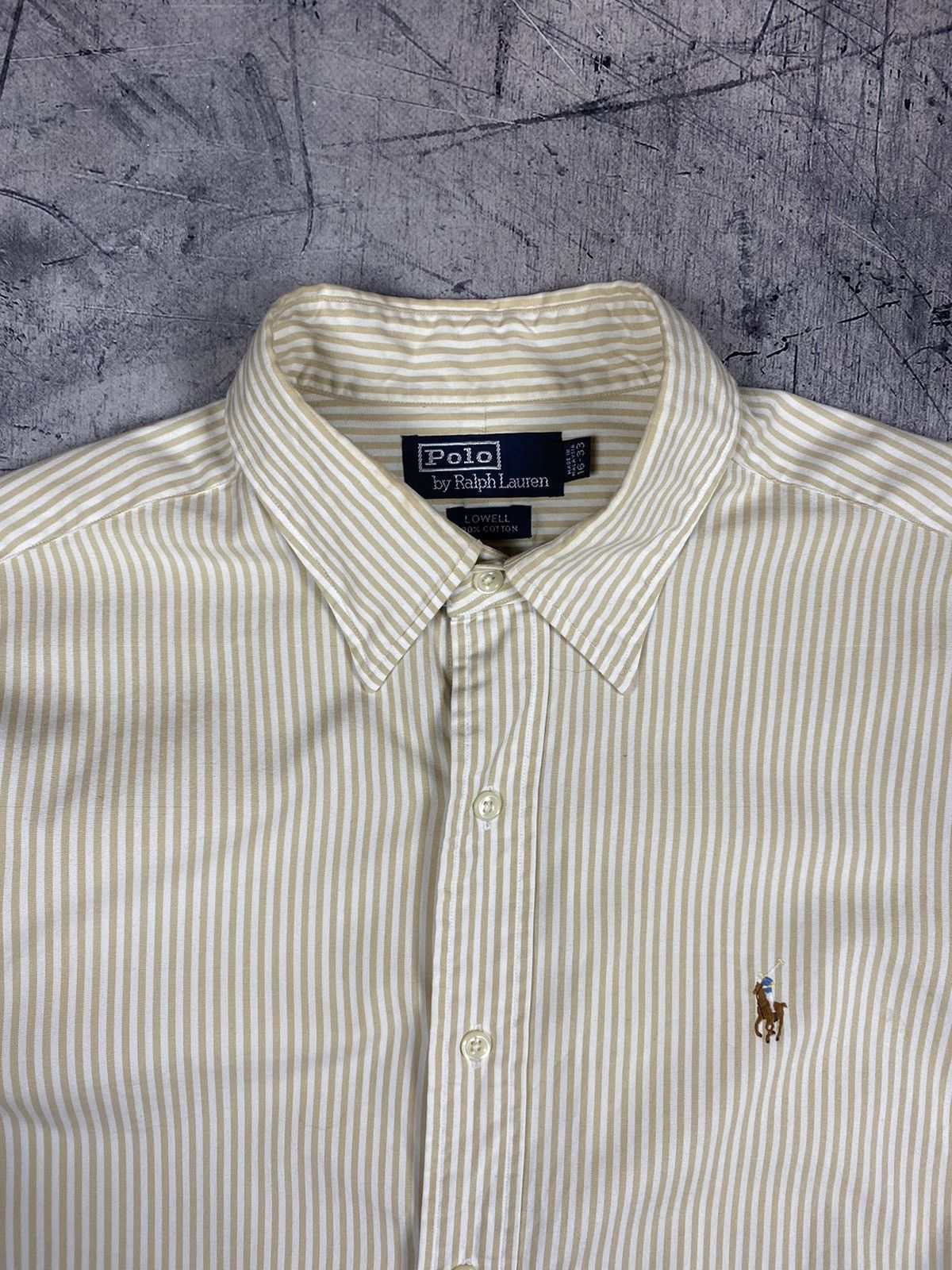 Designer × Polo Ralph Lauren × Vintage Vintage Polo Ralph Lauren Striped Designer Button Up Shirt Size US XL / EU 56 / 4 - 7 Thumbnail