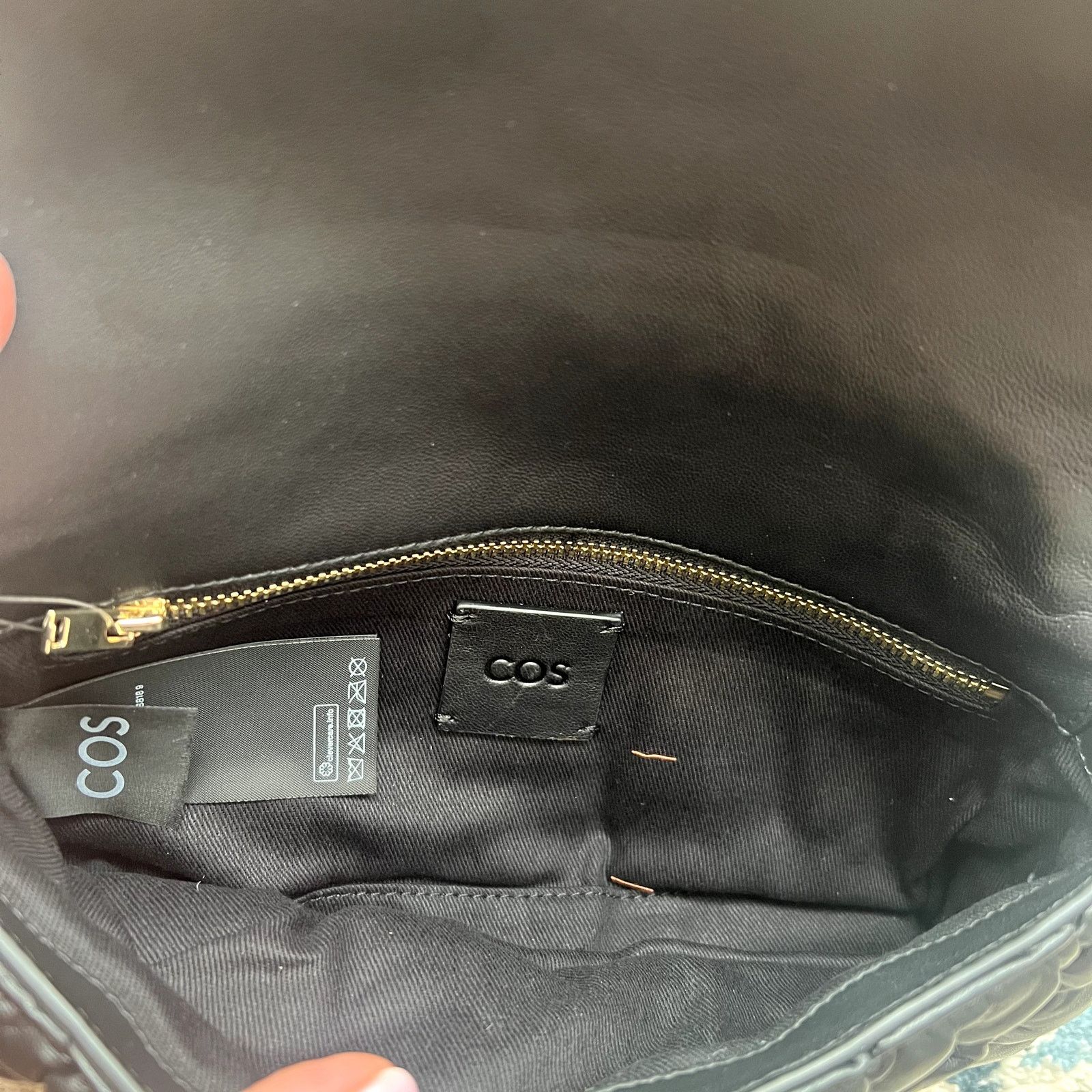 Cos Cos Quilted crossbody bag black leather Size ONE SIZE - 3 Thumbnail