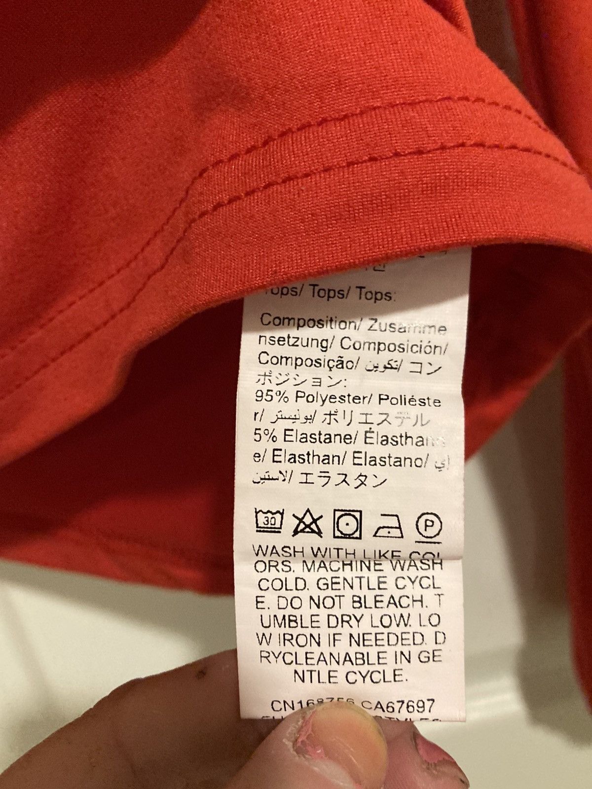 Shein SHEIN Women’s Red Crop top blouse size medium Size M / US 6-8 / IT 42-44 - 3 Thumbnail