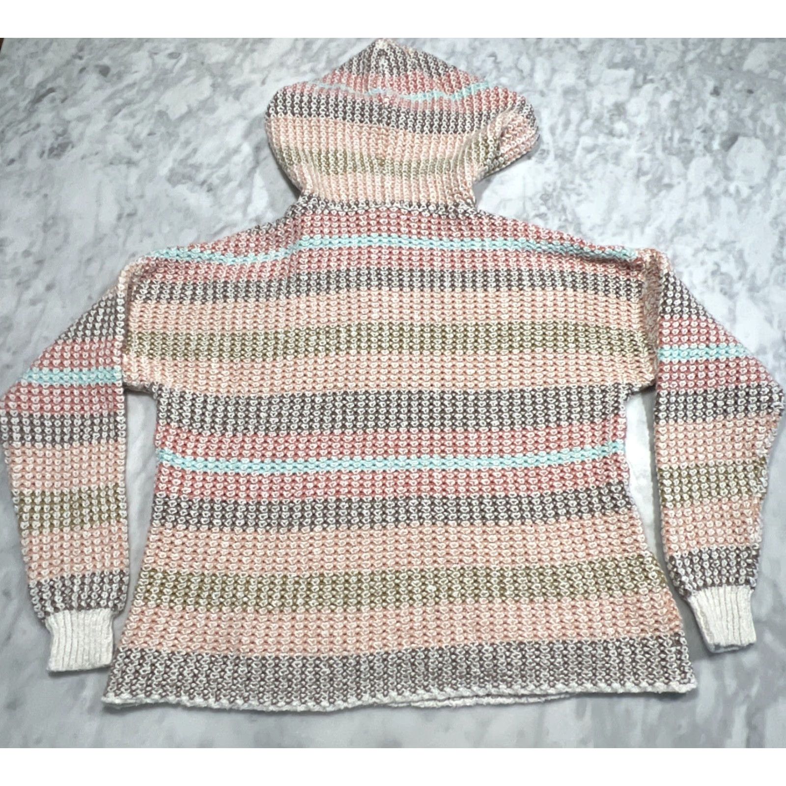 O'Neill O’Neill Bailynn Hooded Sweater Women’s Size Small Drawstring Pocket Knit Beach Hooded Knit Multicolor Logo Casual Beach Size S / US 4 / IT 40 - 5 Thumbnail