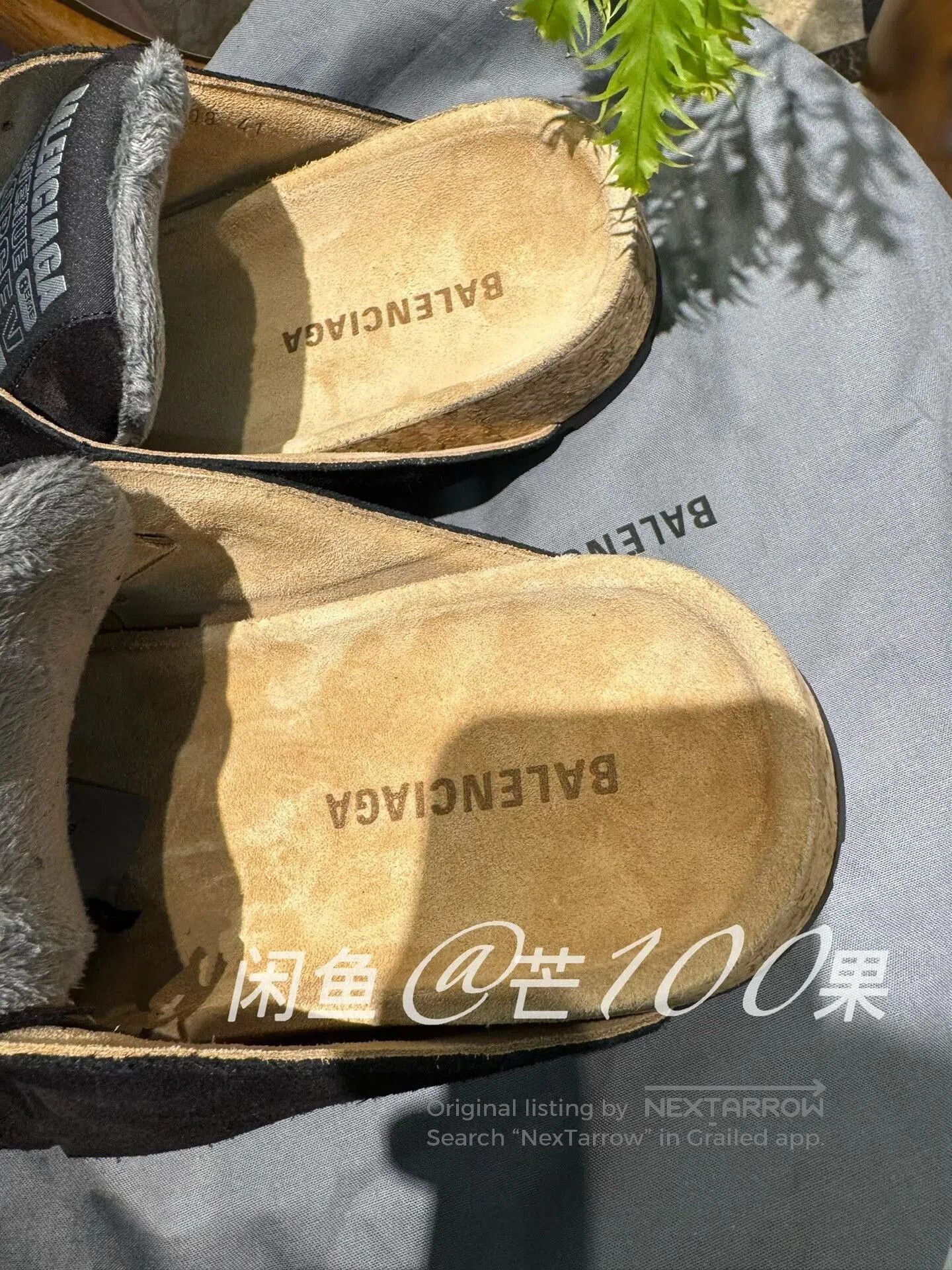 Balenciaga Balenciaga 26 Dumbo Black Distressed Suede Mule Slippers. Size US 10 / EU 43 - 4 Thumbnail