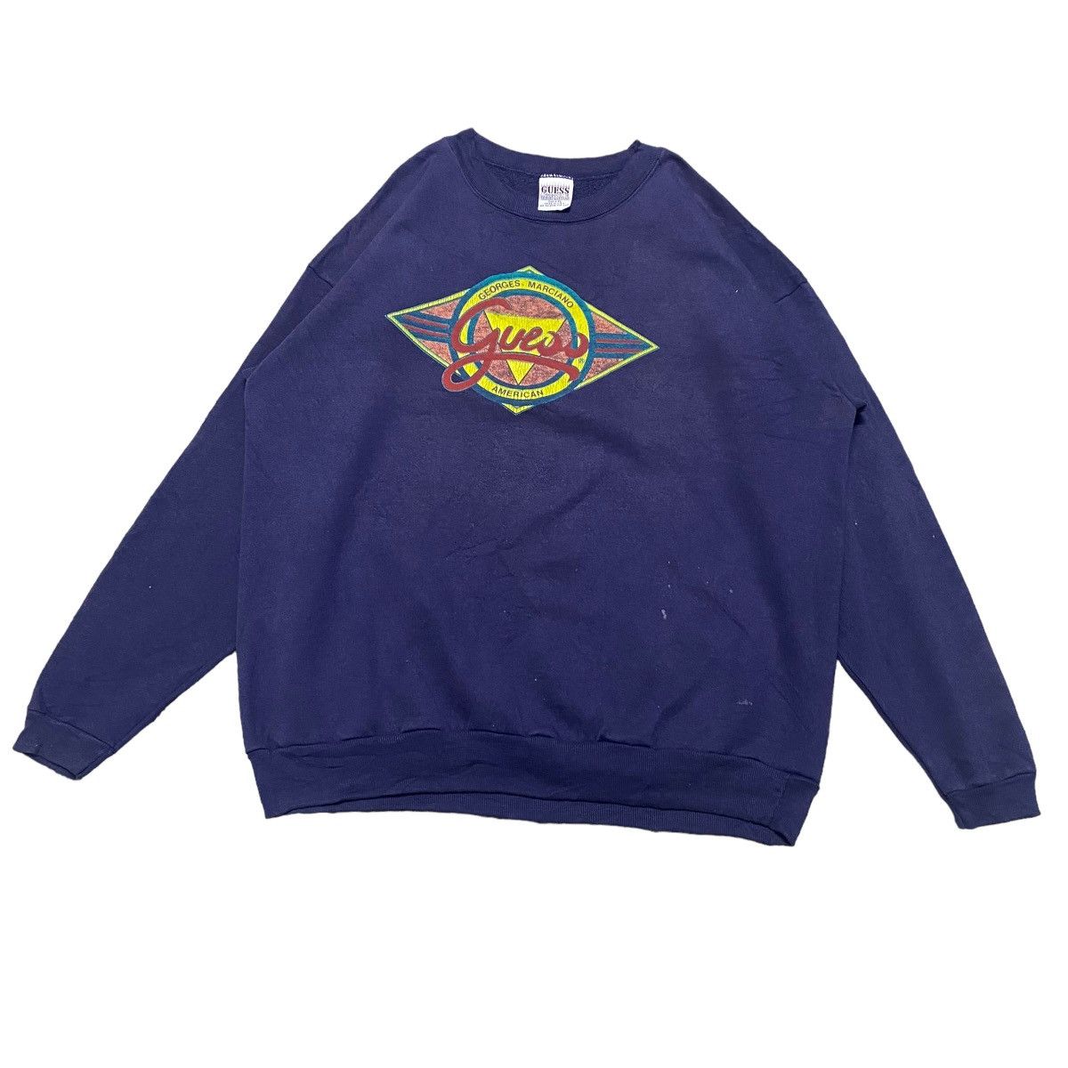 Guess Vintage 90s Georges Marciano Sweatshirt Size US L / EU 52-54 / 3 - 1 Thumbnail