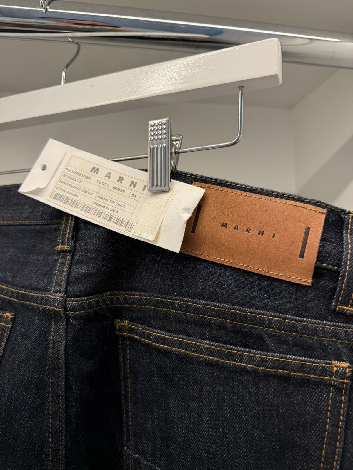 Marni MARNI Raw Denim Jeans — Size 31 — NWT (hemmed) Size US 31 - 4 Thumbnail