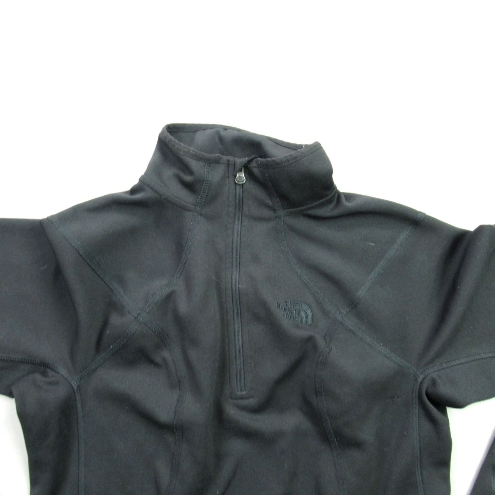 The North Face The North Face Pullover Womens Small Long Sleeve 1/4 Zip Black Lightweight Casual Size S / US 4 / IT 40 - 3 Thumbnail