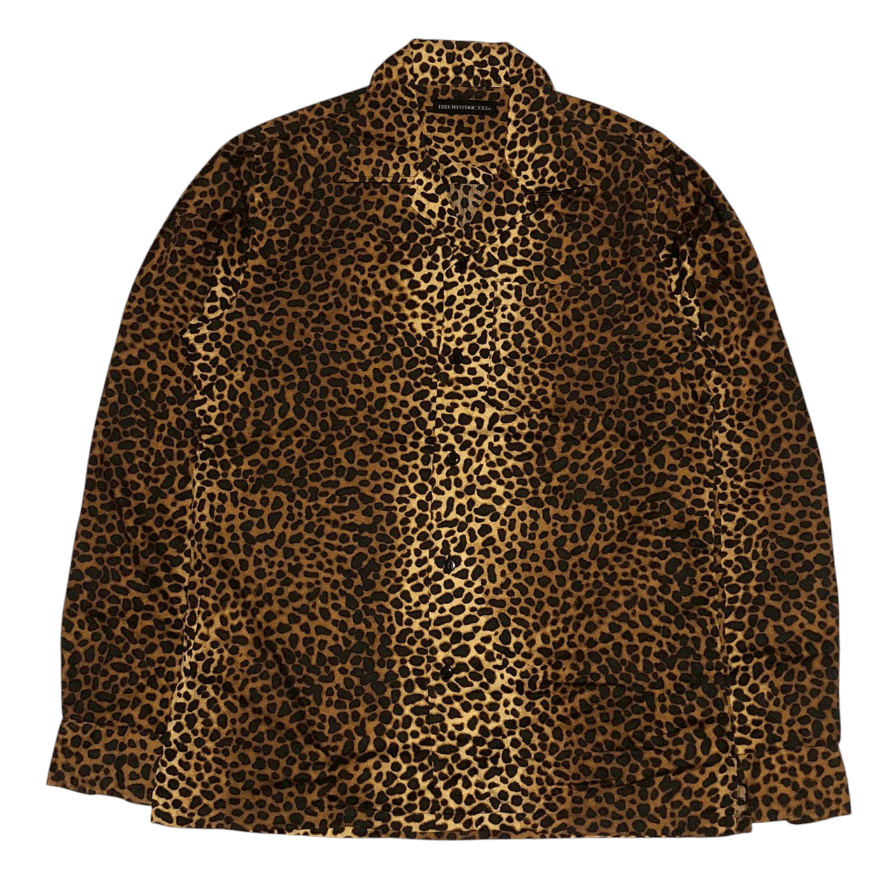Hysteric Glamour Thee Hysteric XXX Leopard Print Silk-Blend Open Collar Shirt Size US S / EU 44-46 / 1 - 1 Thumbnail