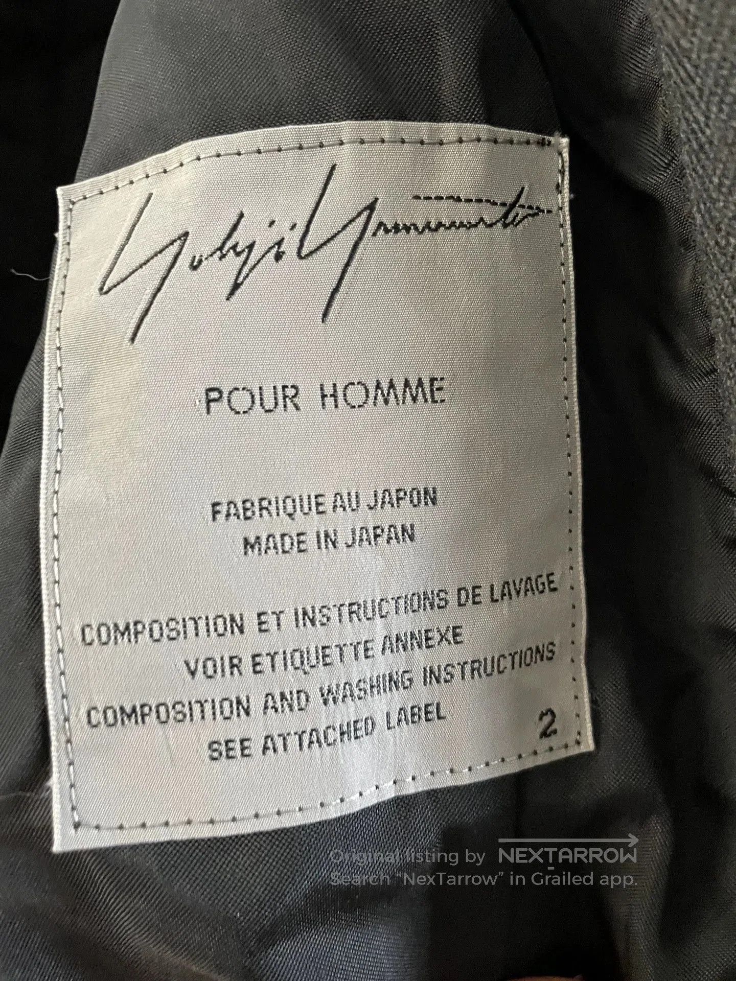 Yohji Yamamoto Yohji Yamamoto Black and Gray Jacket. Size US M / EU 48-50 / 2 - 7 Thumbnail