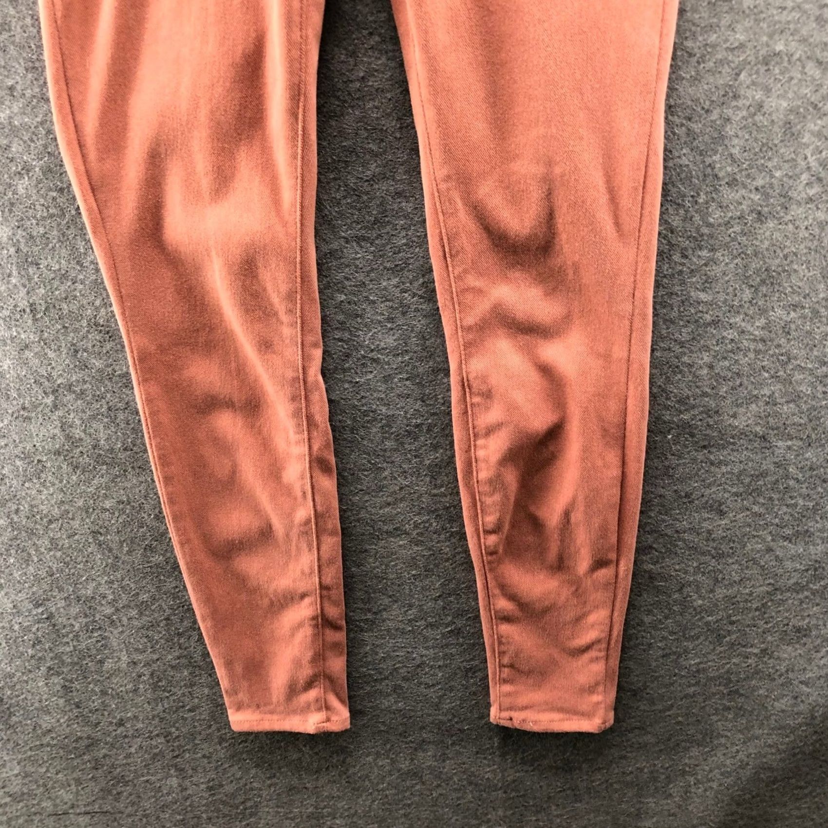 Uniqlo Uniqlo Ultra Stretch Leggings Pants Womens XS Orange Peach Pull On 24-25 Size 26" / US 2 / IT 38 - 4 Thumbnail