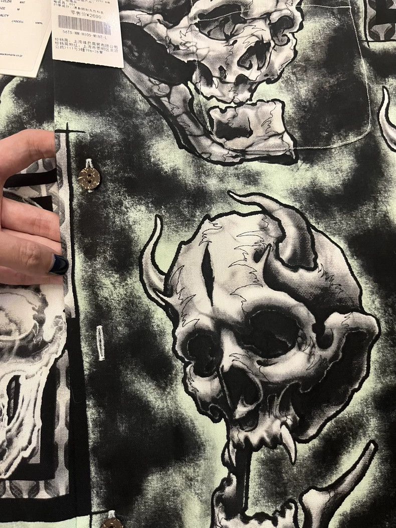 WACKO MARIA Skull Print Short Sleeve Shirt