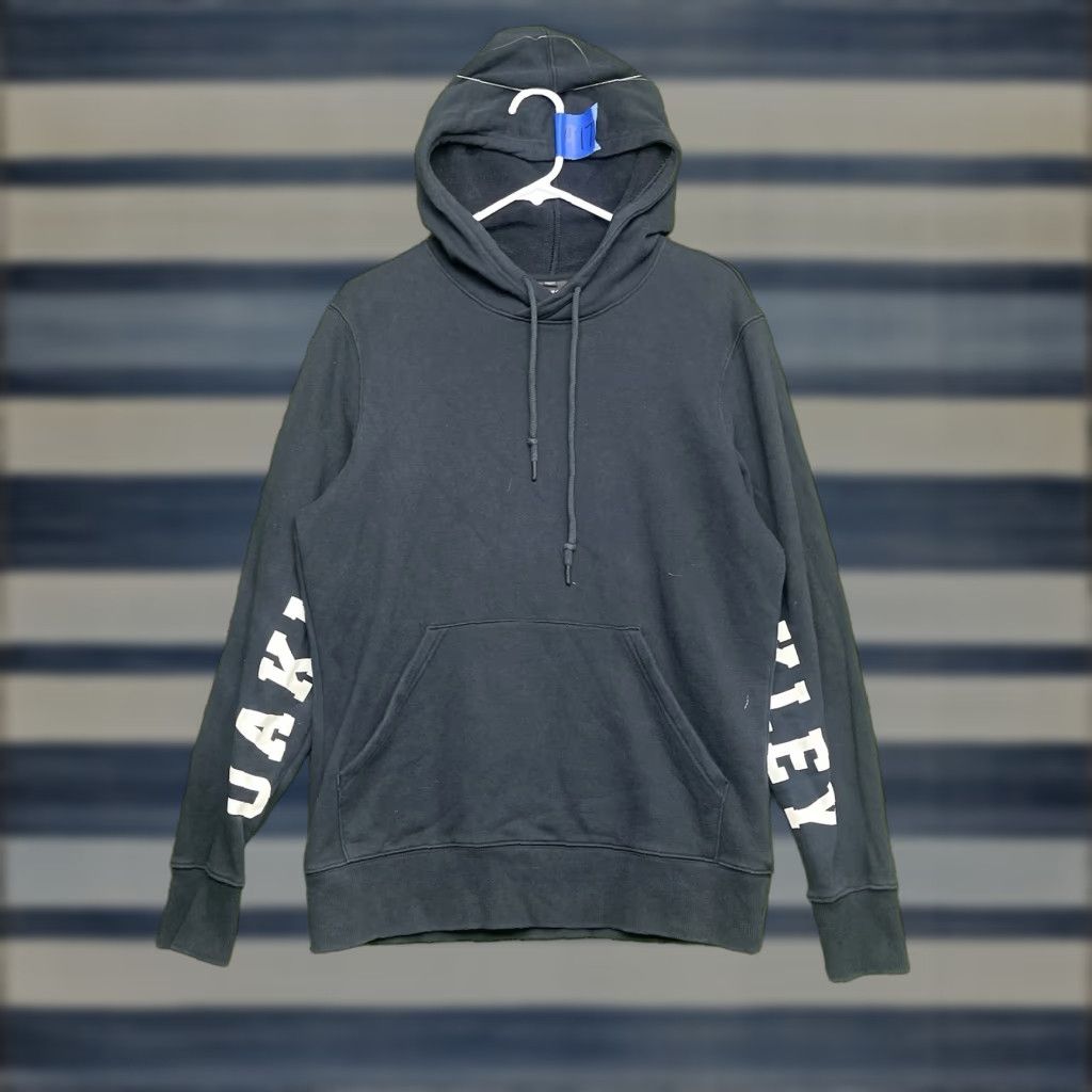 Oakley Oakley Hoodie Mens Medium Black Pullover Logo Drawstring Fleece Kangaroo Pocket Size US M / EU 48-50 / 2 - 1 Thumbnail