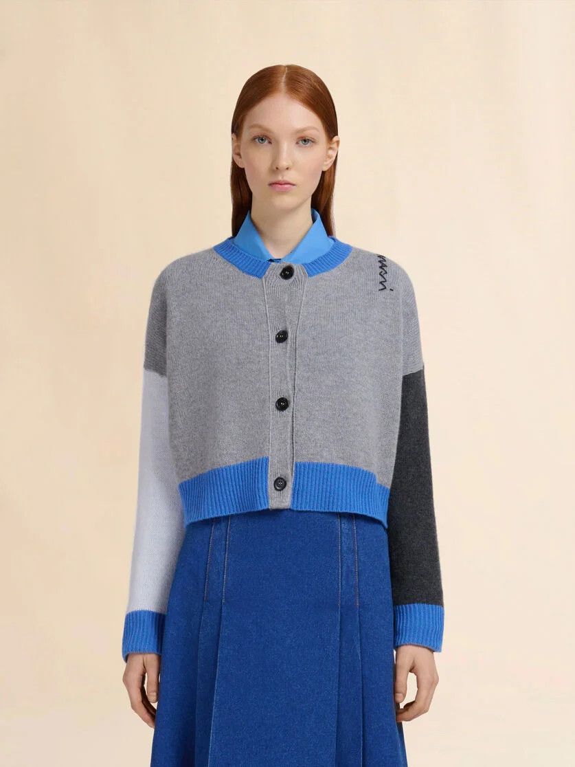 Marni o1f1d3z0326 Colour Block Cardigan in Multicolor Size M / US 6-8 / IT 42-44 - 2 Thumbnail