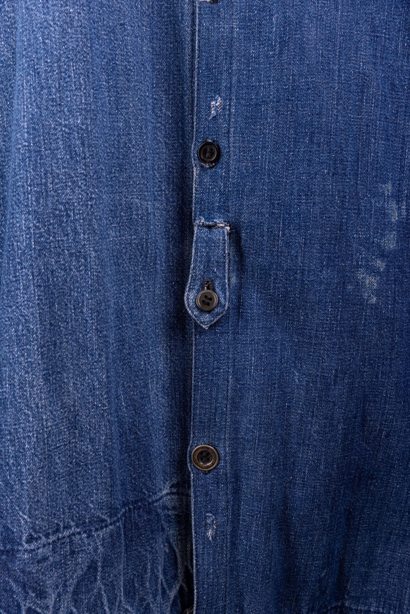 Greg Lauren Vintage denim mailbag shirt - rare! Size US S / EU 44-46 / 1 - 4 Thumbnail