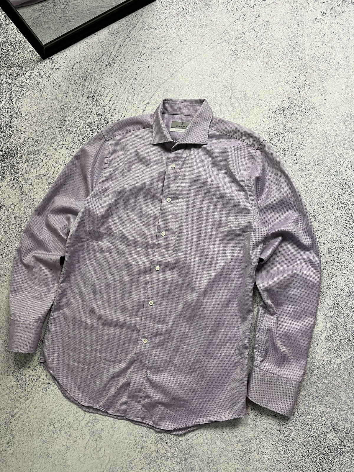 Canali Canali Impeccabile Cotton Men's Shirt Made in Italy Size US L / EU 52-54 / 3 - 3 Thumbnail