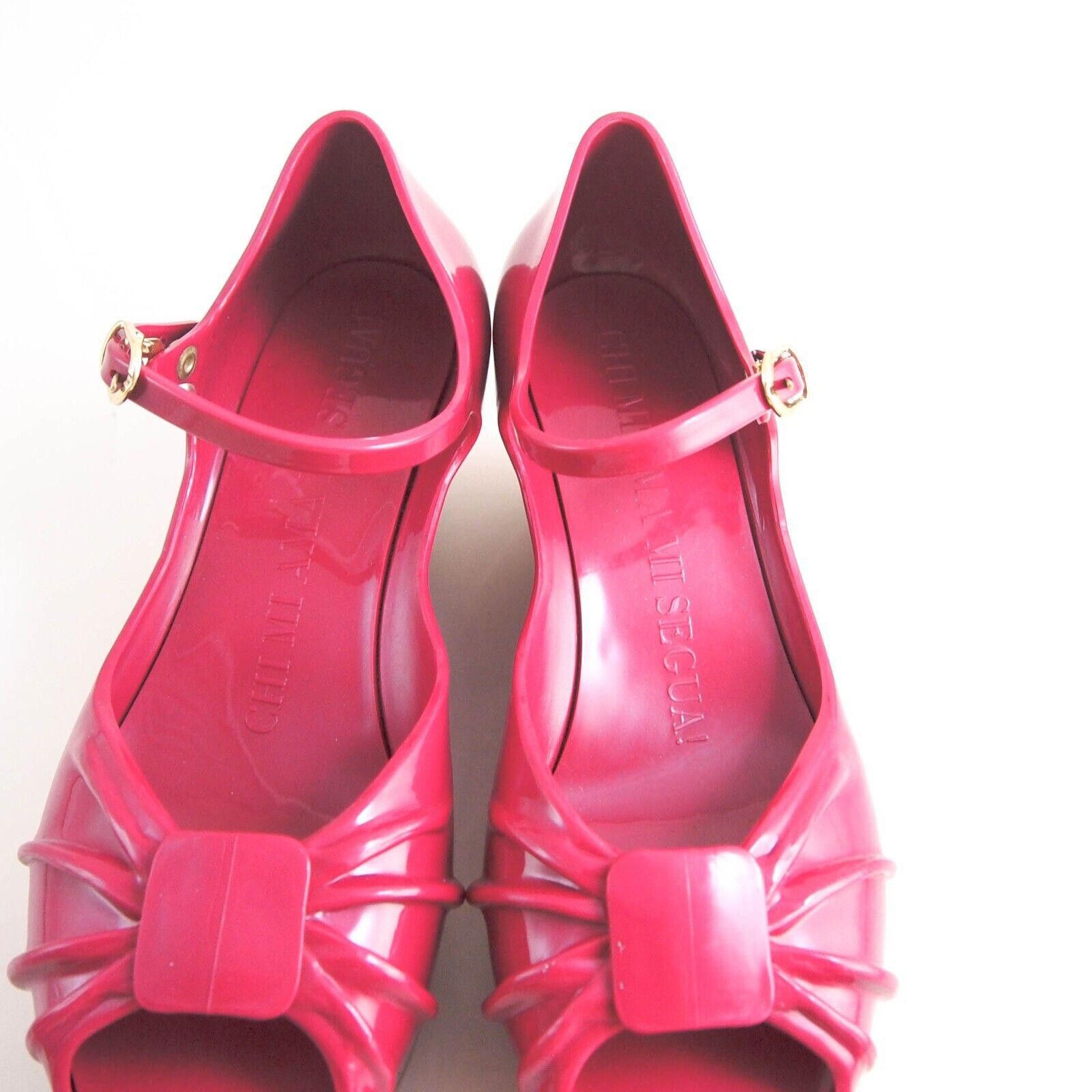 Moschino Moschino x Kartell Jelly Sandals Magenta Womens US 6 EU 36 Size US 6 / IT 36 - 4 Thumbnail