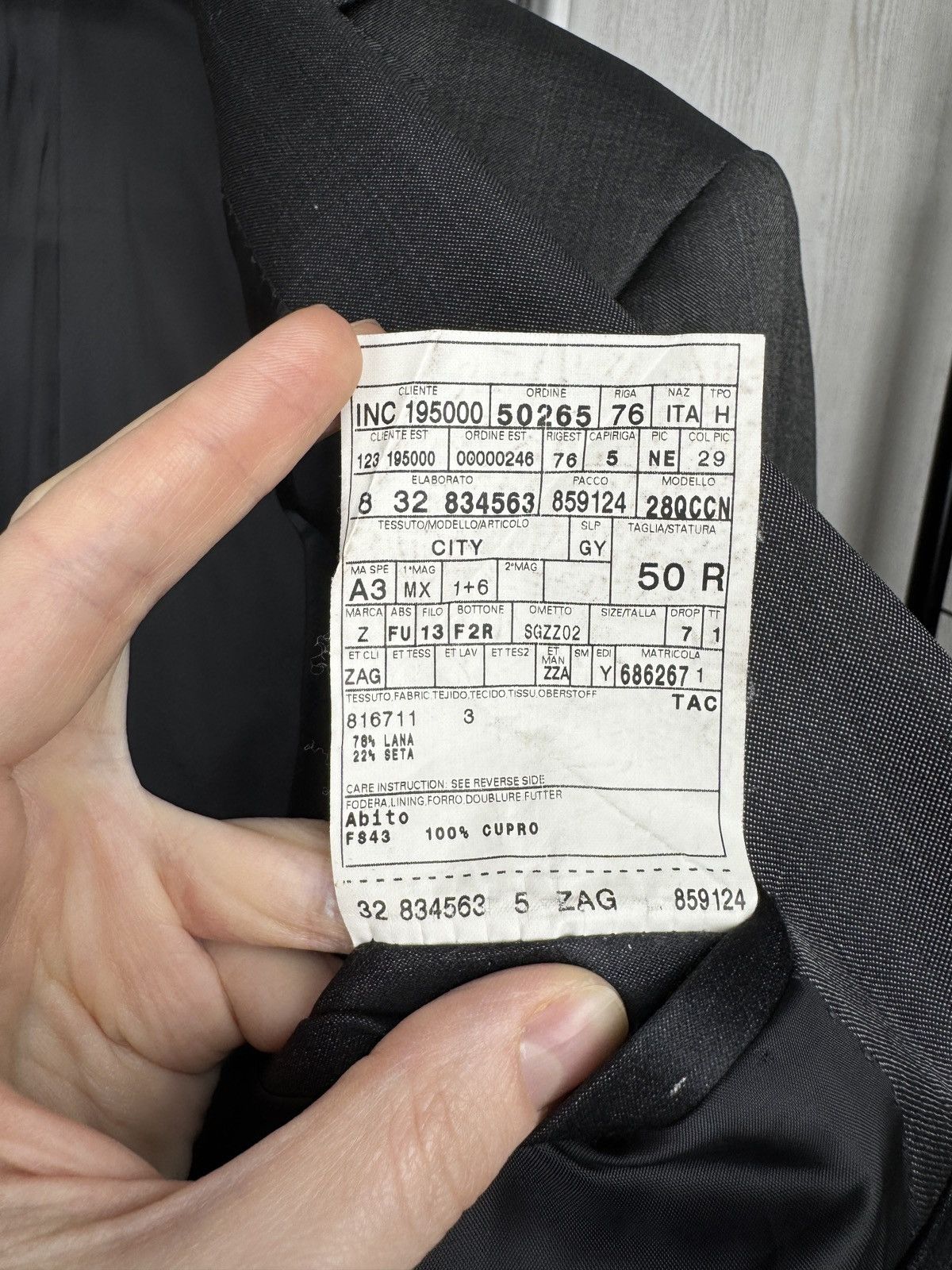 Z Zegna Z Zegna Graphite Grey Wool Silk 2 pcs city suit size 50R Size 40R - 14 Thumbnail
