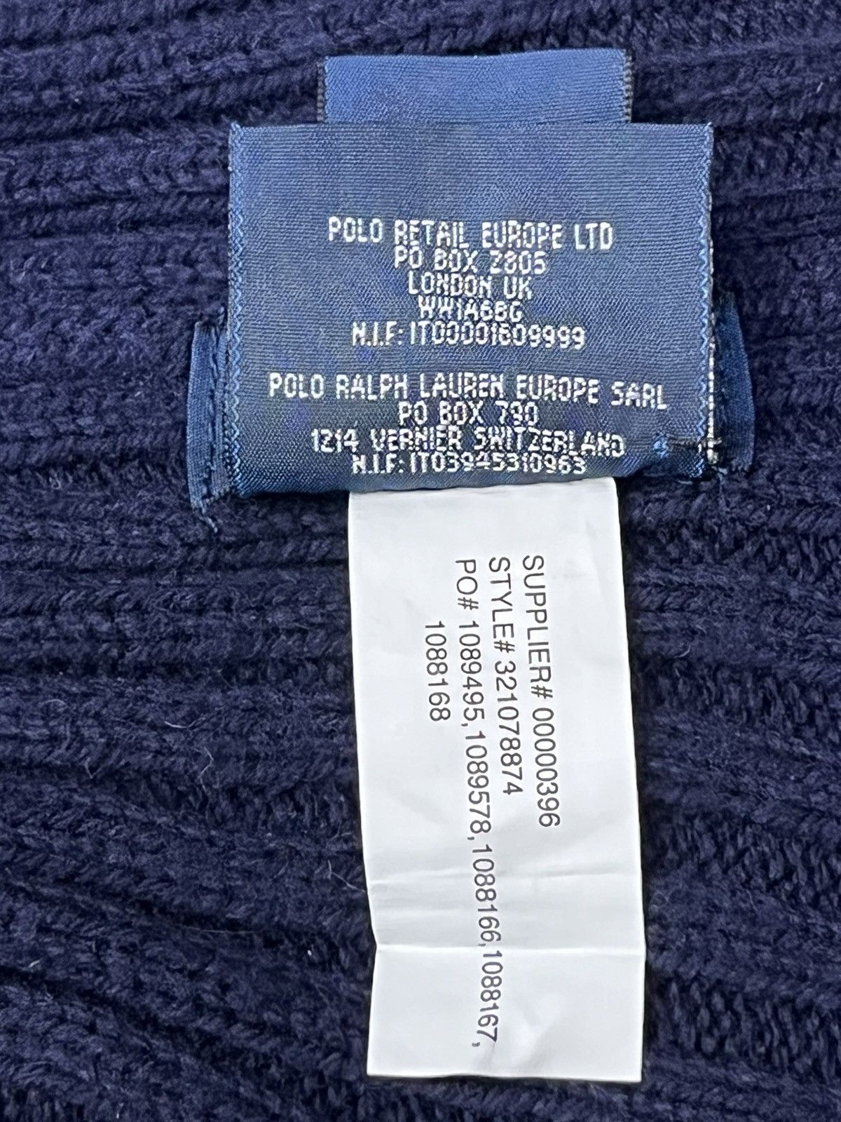 Polo Ralph Lauren 🔥Vintage 90’s Polo Ralph Lauren Big Red Pony Navy Beanie Size ONE SIZE - 9 Thumbnail