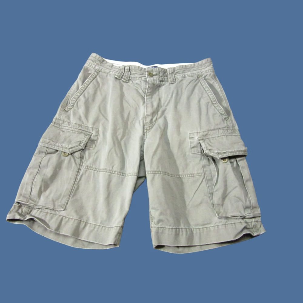Polo Ralph Lauren Polo Ralph Lauren Shorts Mens 32 Green Cargo Pockets Outdoor Y2K Baggy Faded Size US XS / EU 42 / 0 - 1 Thumbnail