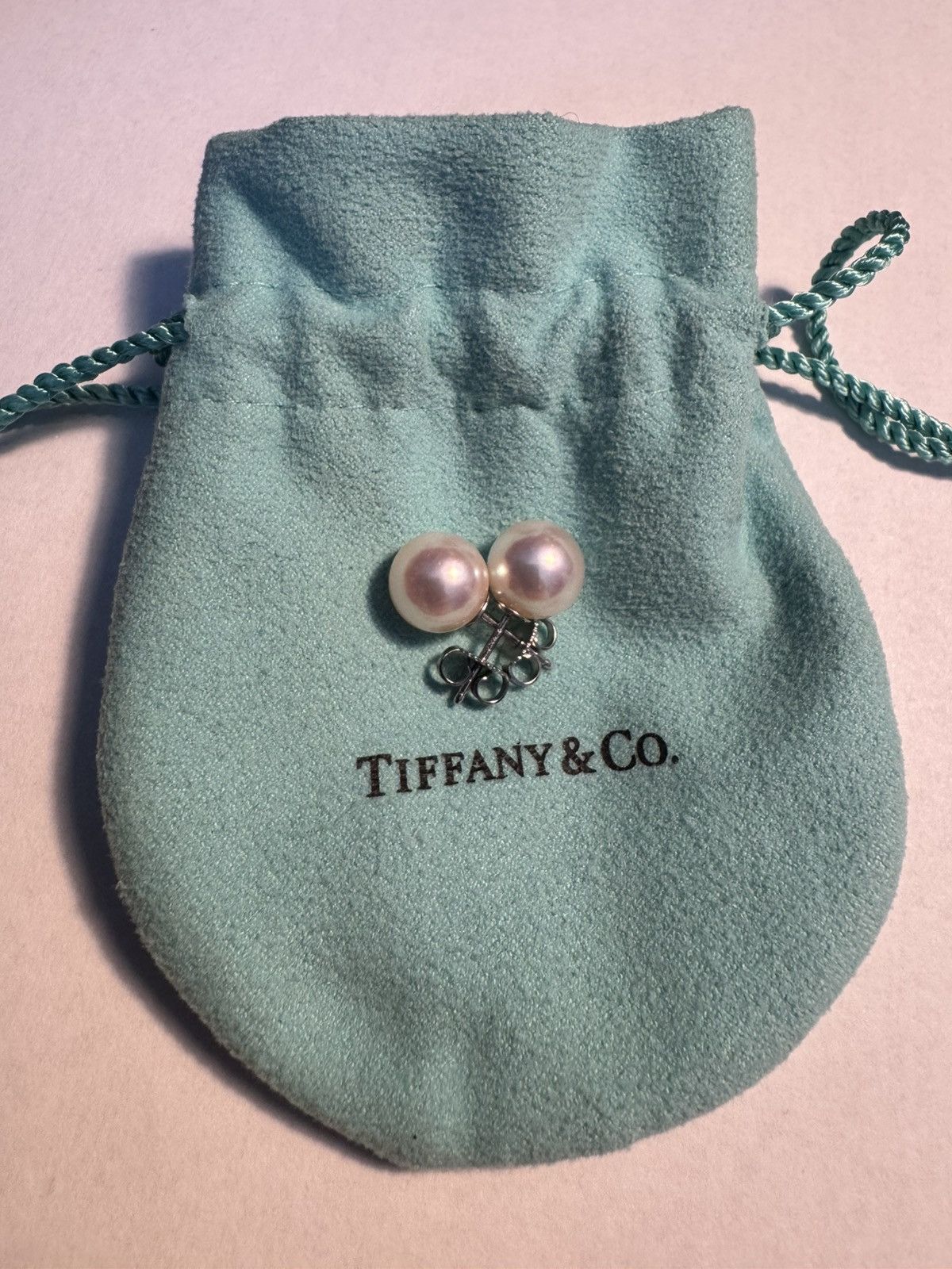 Tiffany & Co. Tiffany & Co. 18K White Gold White 8.5mm Pearl Stud Earrings Size ONE SIZE - 2 Thumbnail