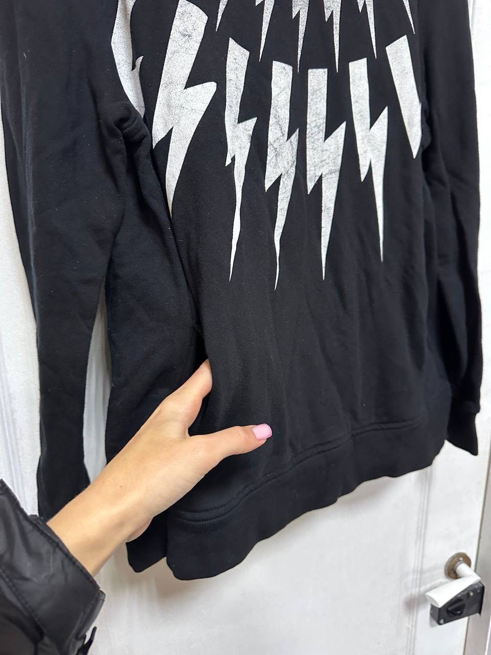 Neil Barrett Contrasting Printed FAIR-ISLE THUNDERBOLT Crew-Neck Sweatshi Size US M / EU 48-50 / 2 - 5 Thumbnail