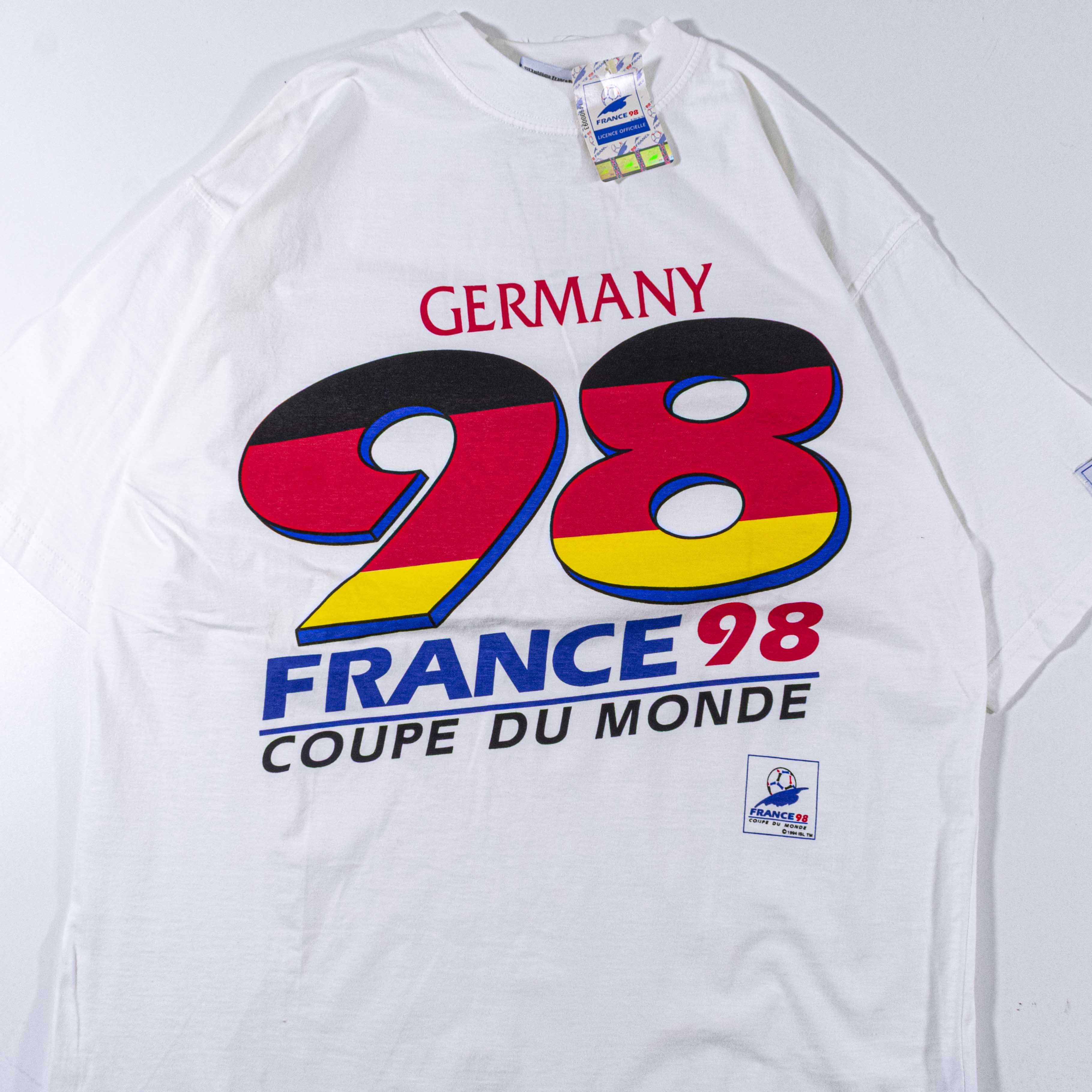 Vintage Vintage 1998 Germany World Cup T-Shirt France 98 Blokecore Size US L / EU 52-54 / 3 - 4 Thumbnail