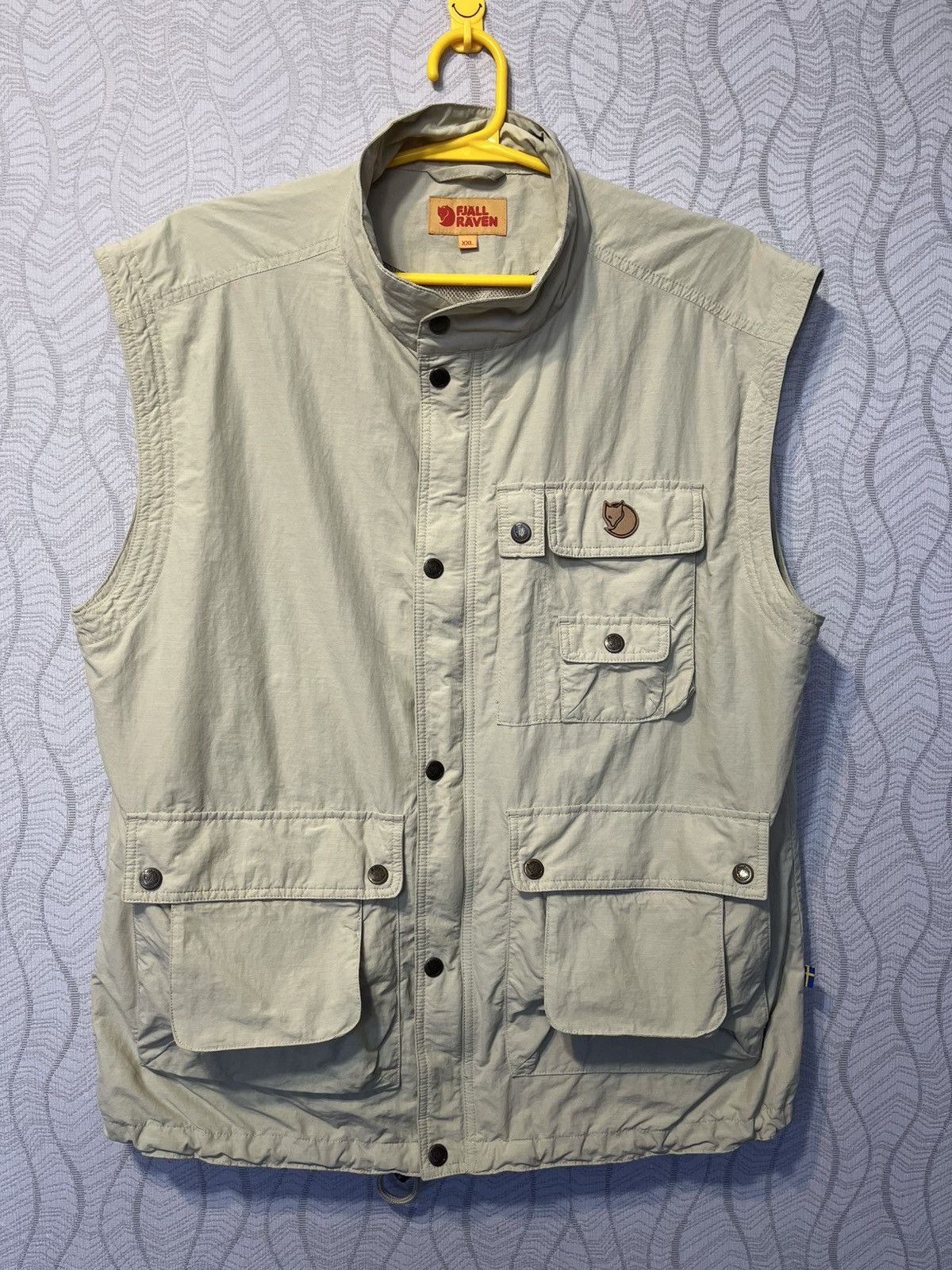 Fjallraven Wild Vest Beige Multipocket Outdoor Zip Vest
