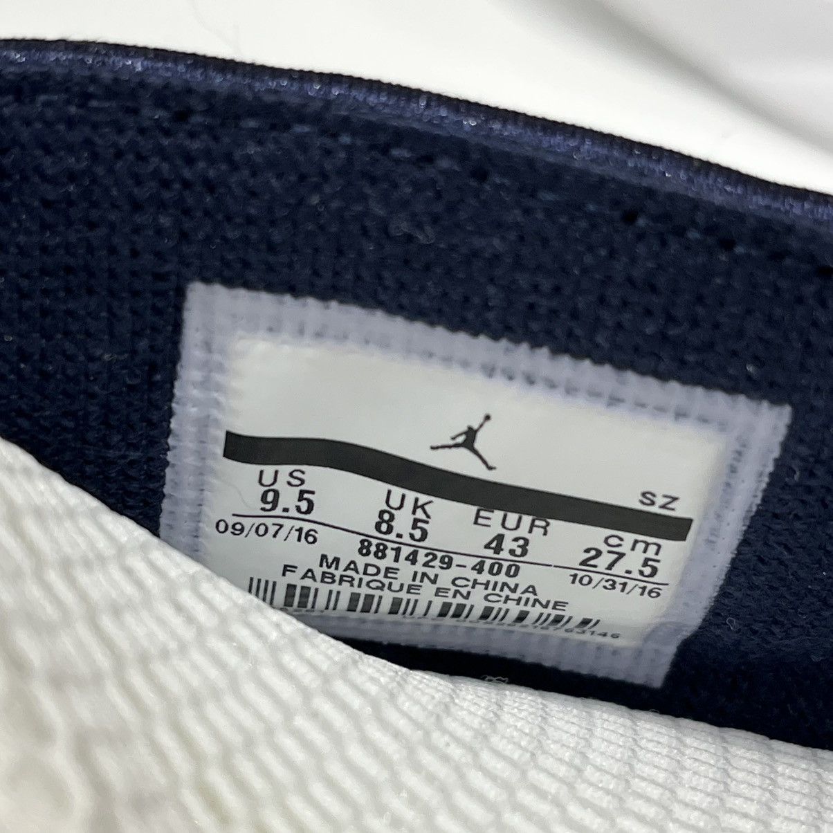 Nike Air Jordan 15 Retro Obsidian Size US 9.5 / EU 42-43 - 12 Thumbnail