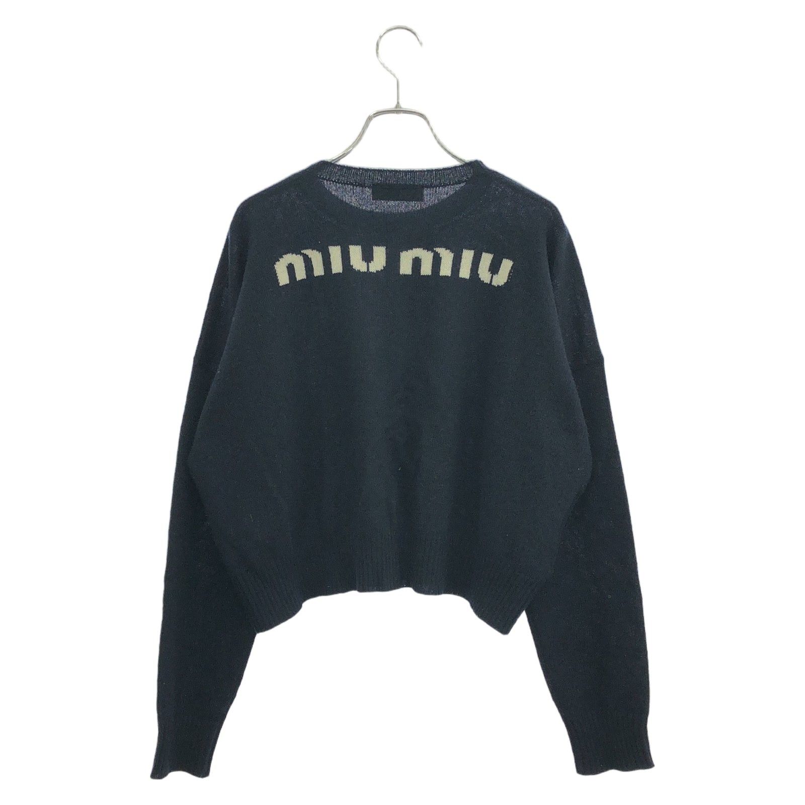Miu Miu Miu Miu Knitwear/Sweaters Knit Cashmere Navy Size ONE SIZE - 1 Thumbnail