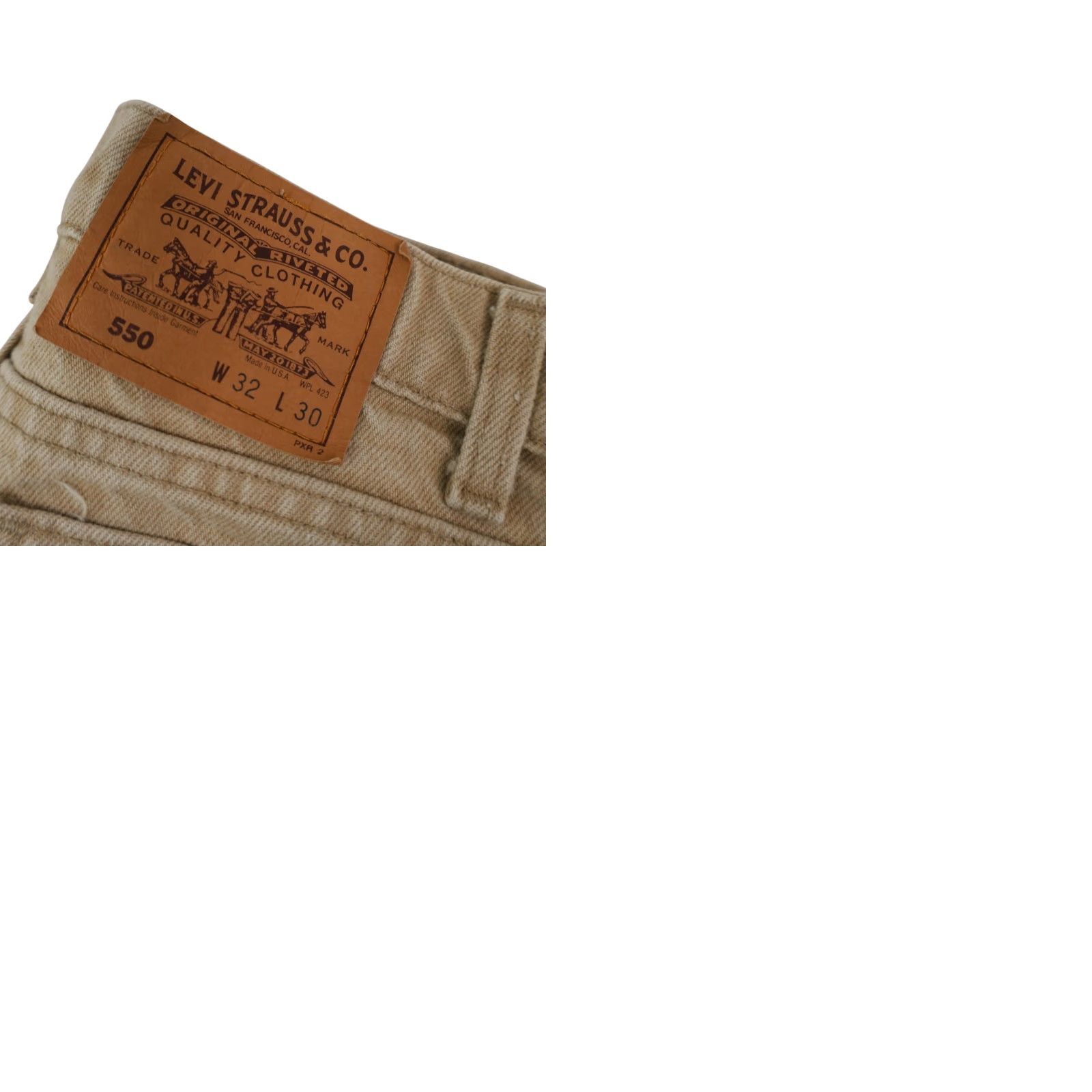 Levi's VINTAGE Levi's 550 Denim Jeans Tan 32x30 Mens Orange Tab Jeans Tan Jeans Mens 550 Vintage Levi's 550 Orange Tab Denim Jeans Tan 32x30 Mens Size US 32 / EU 48 - 10 Thumbnail