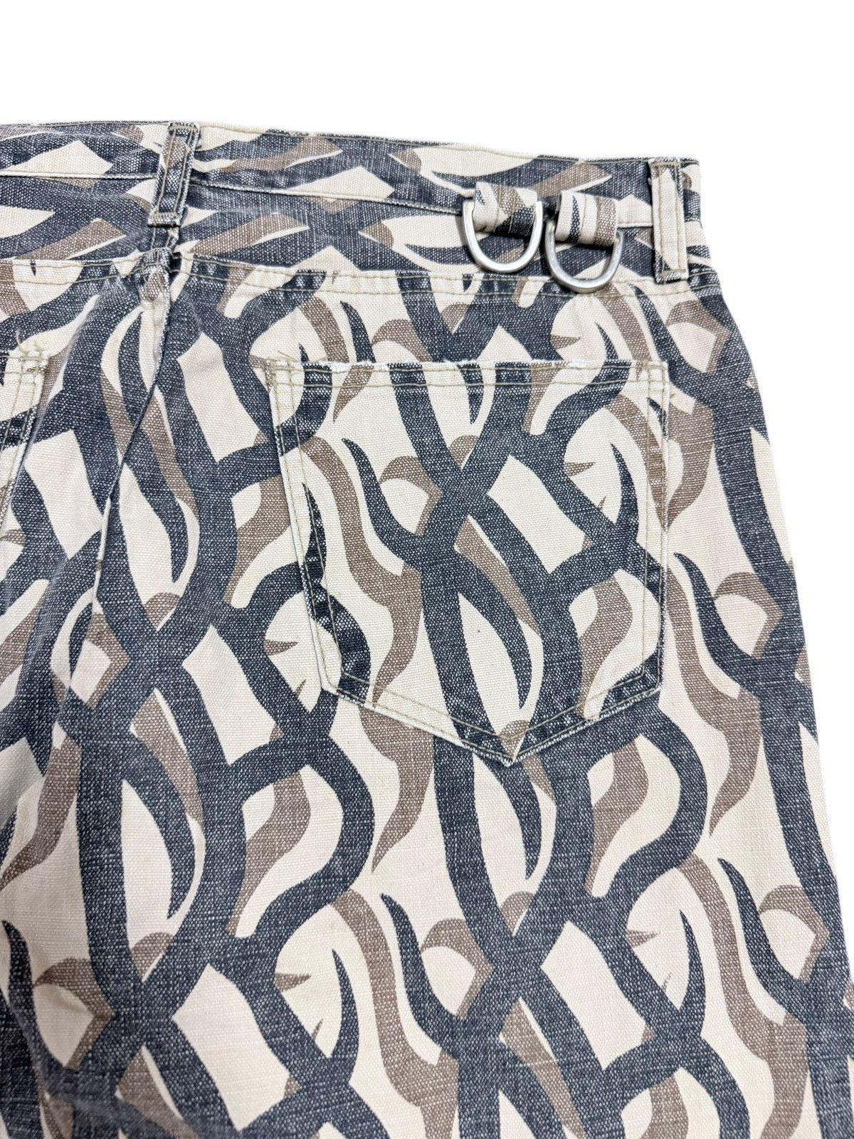 If Six Was Nine Vtg🔥Gogmagog Inspired Number Nine Tribal Camo Denim Size US 36 / EU 52 - 13 Thumbnail
