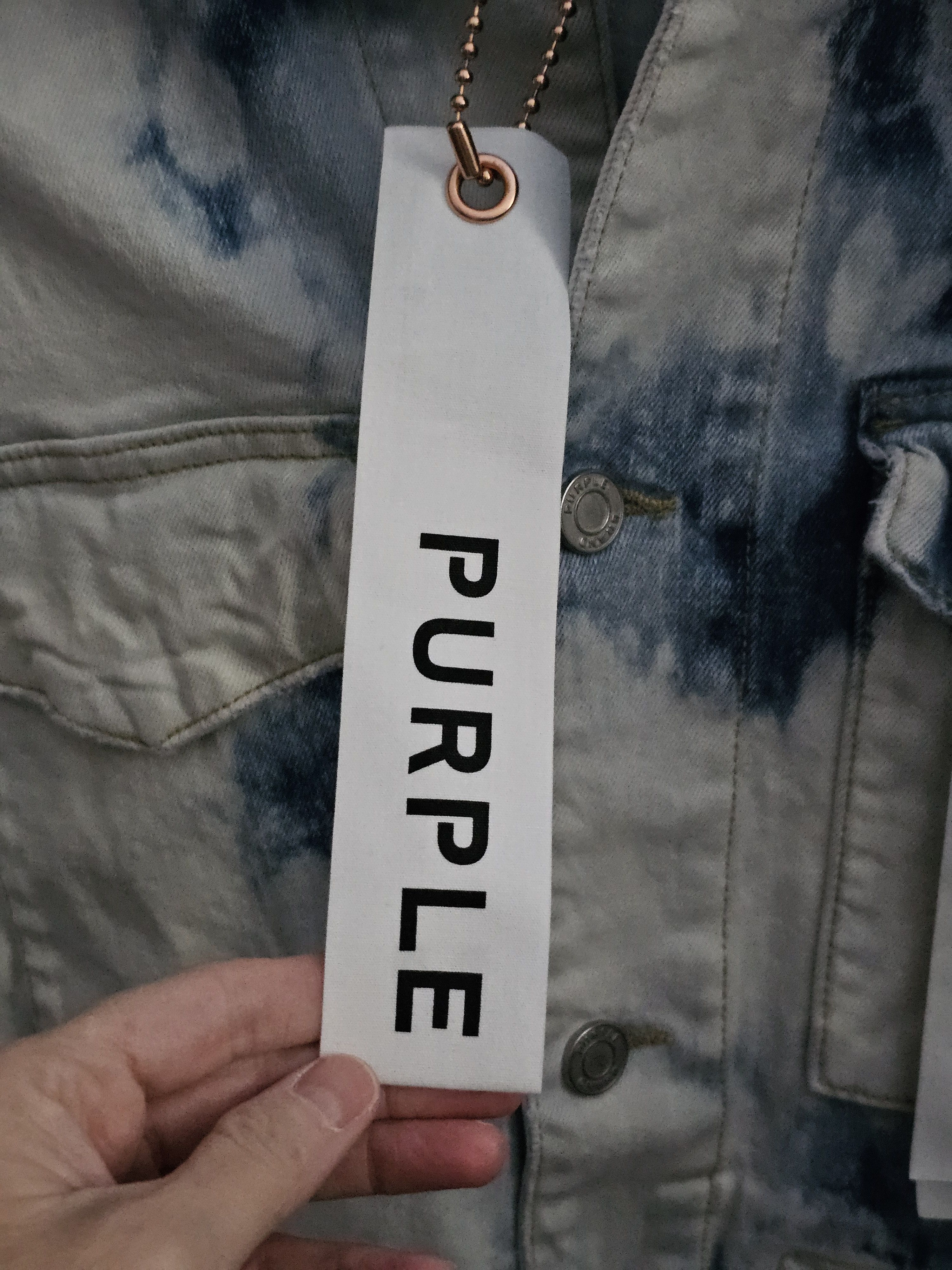 Purple Brand Purple Brand Mens Special Edition Tye Dye Denim Jacket Size US M / EU 48-50 / 2 - 6 Thumbnail