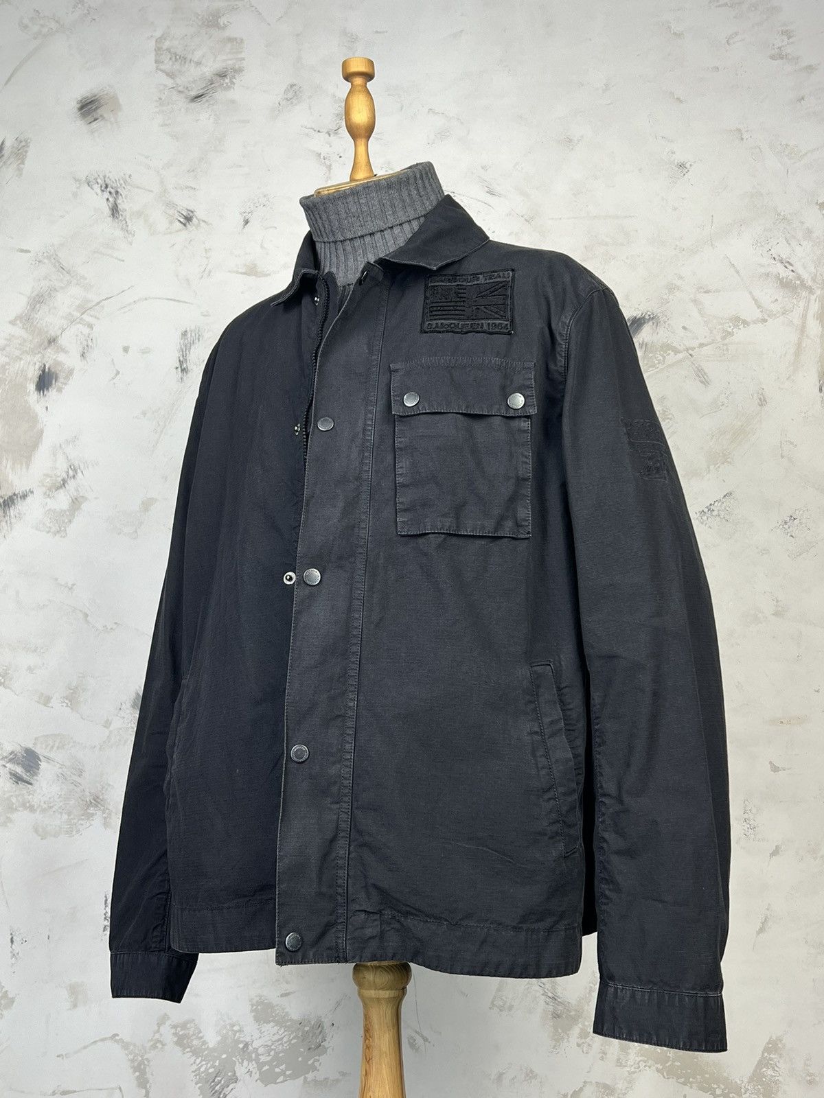Barbour Vintage Barbour International Ripstop Overshirt Jacket L-XL Size US XL / EU 56 / 4 - 1 Thumbnail