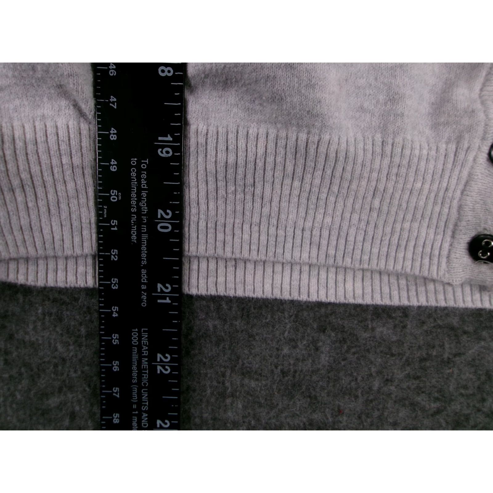 Gap Gap Cardigan Sweater Women M Gray Animal Print Button Knit Back Size M / US 6-8 / IT 42-44 - 5 Thumbnail