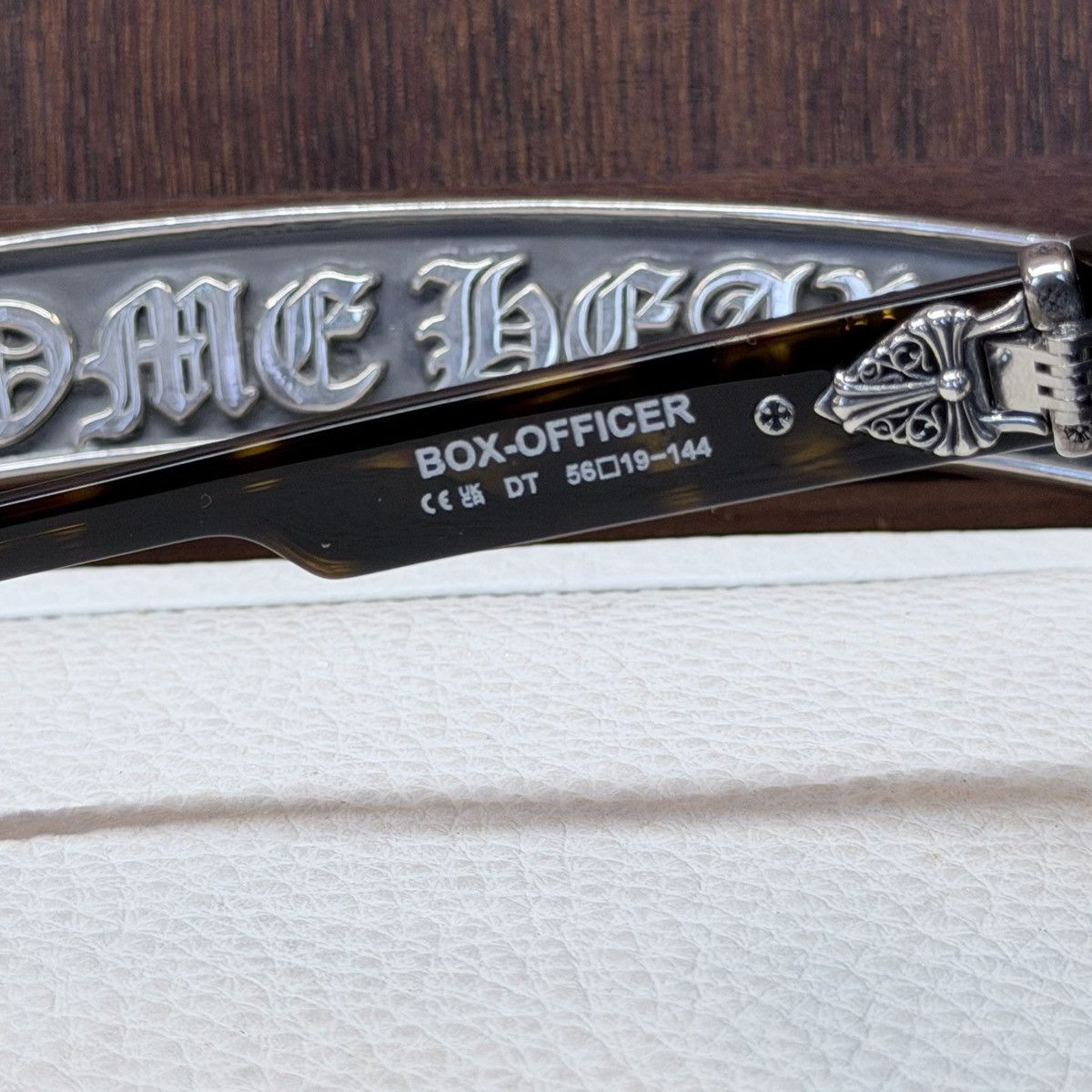 Chrome Hearts Chrome Hearts BOX-OFFICER DIAMOND EMBELLISHED Glasses Size ONE SIZE - 9 Thumbnail