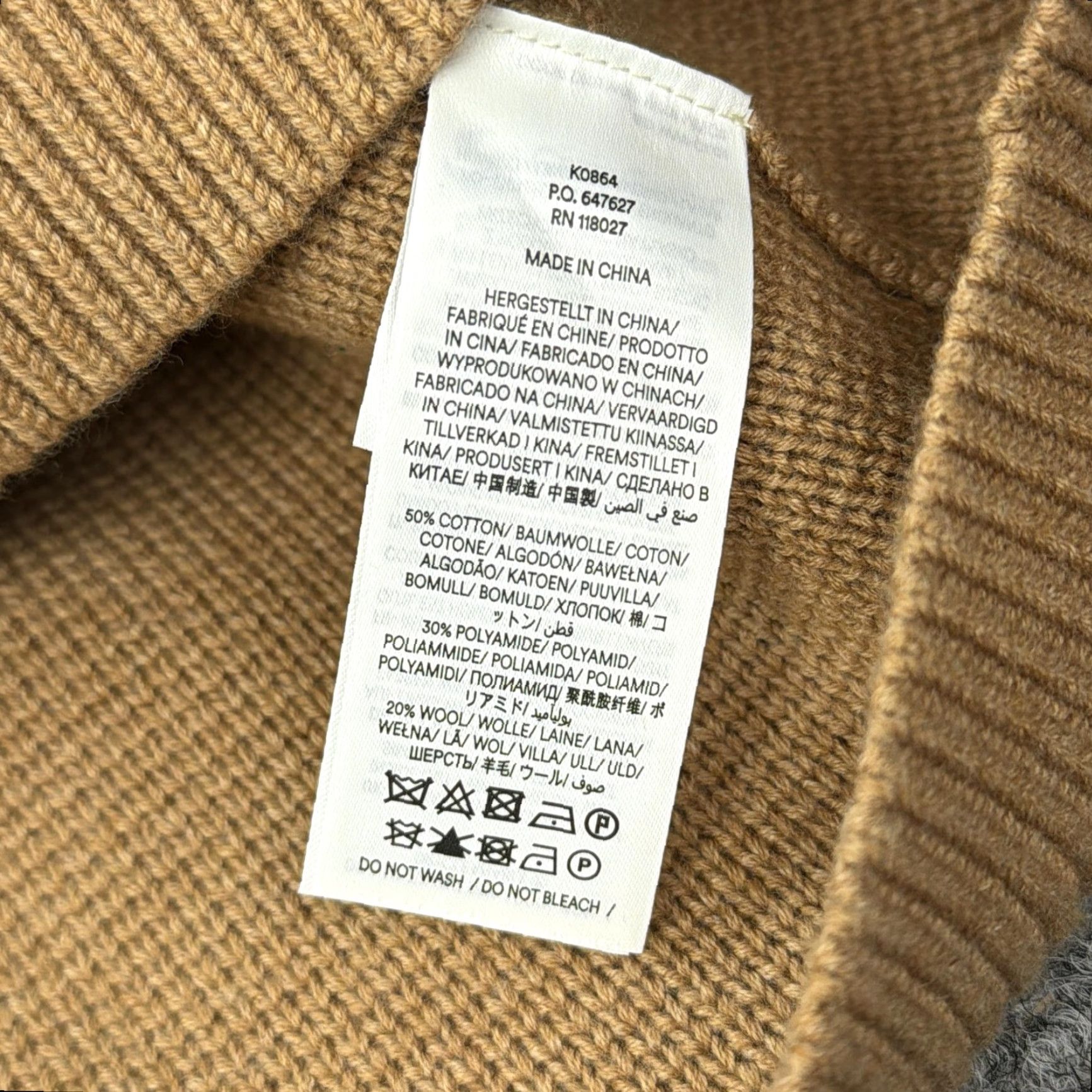 Boden Boden Cardigan Sweater Womens 14 Tan Cotton Wool Button Front Collared NWT Size XL / US 12-14 / IT 48-50 - 5 Thumbnail