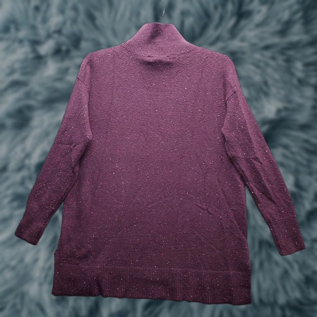 Loft LOFT Womens Size S Purple Speckled Knit Turtleneck Pullover Shirt Size S / US 4 / IT 40 - 1 Thumbnail